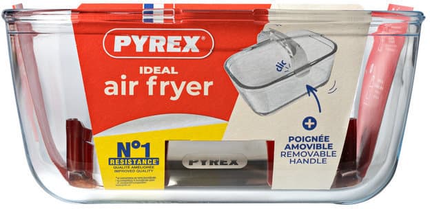 PYREX Glasauflaufform mit Henkel Air Fryer 1,5l