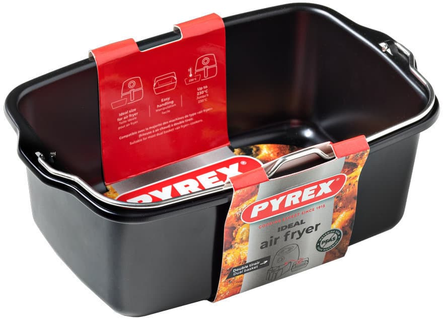 PYREX Metallauflaufform Air Fryer 1,1l
