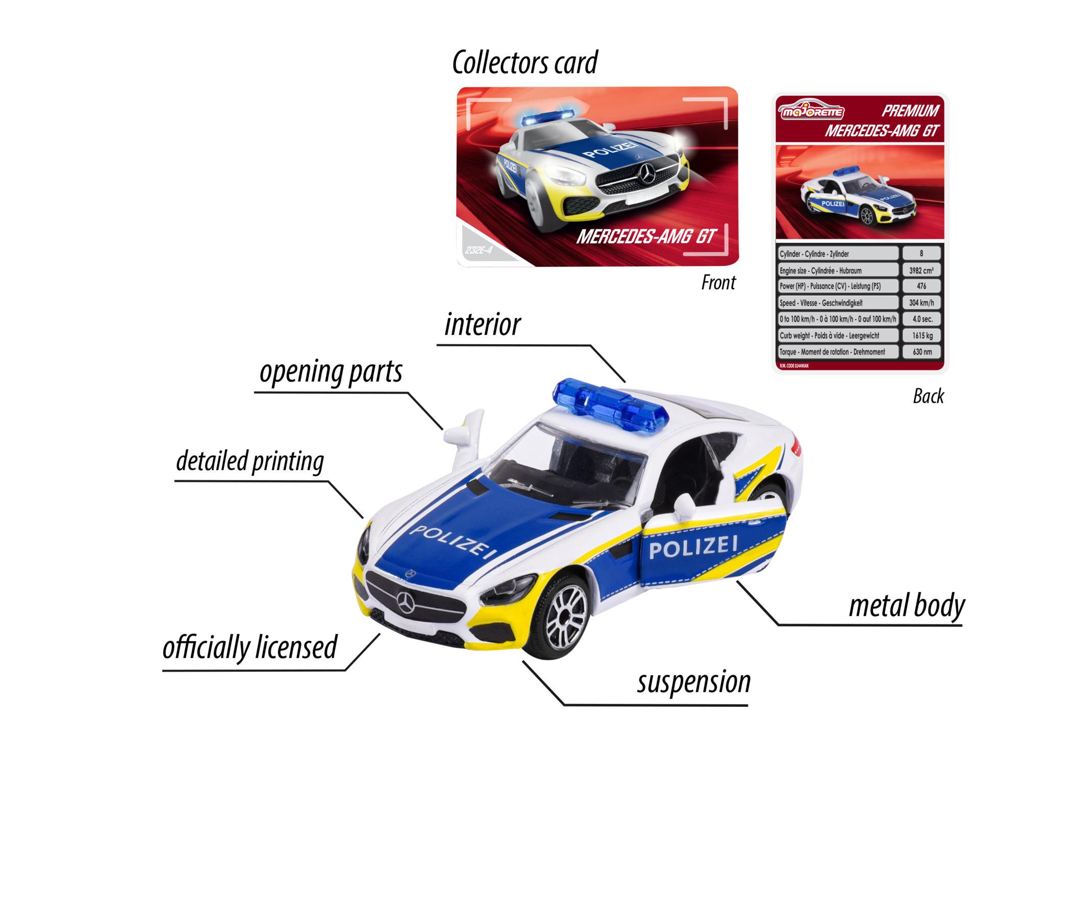 Produktbild Majorette - Premium Cars - Mercedes AMG Autobahn-Polizei 4 von 7