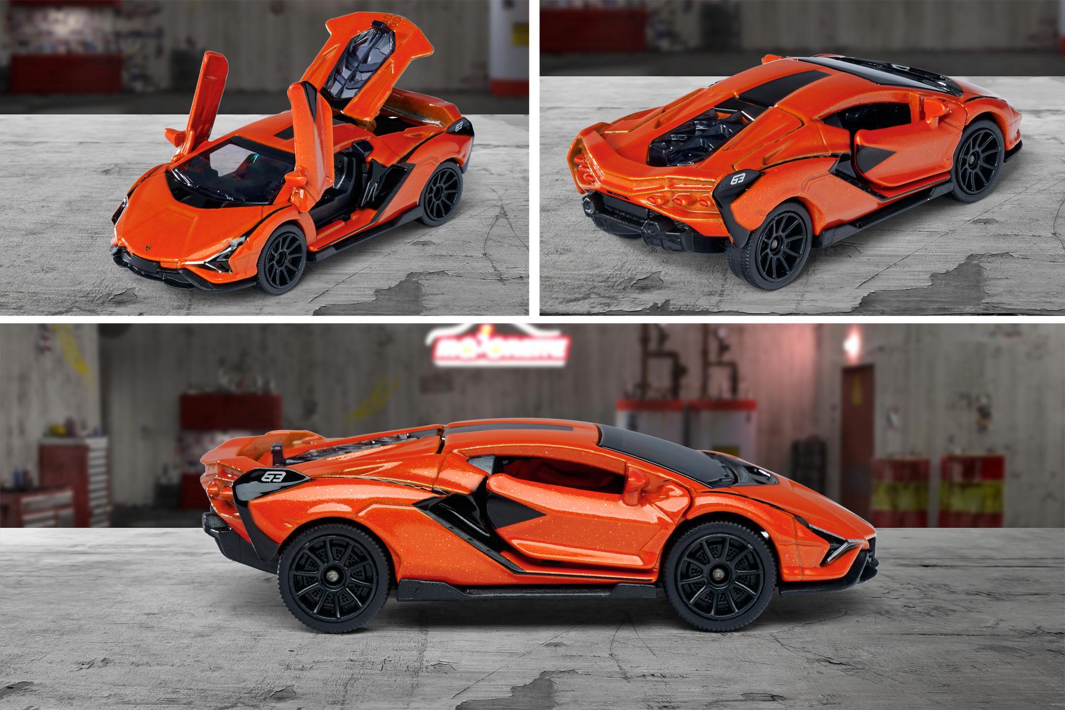 Produktbild Majorette Deluxe Cars - LAMBORGHINI SIAN orange 5 von 7
