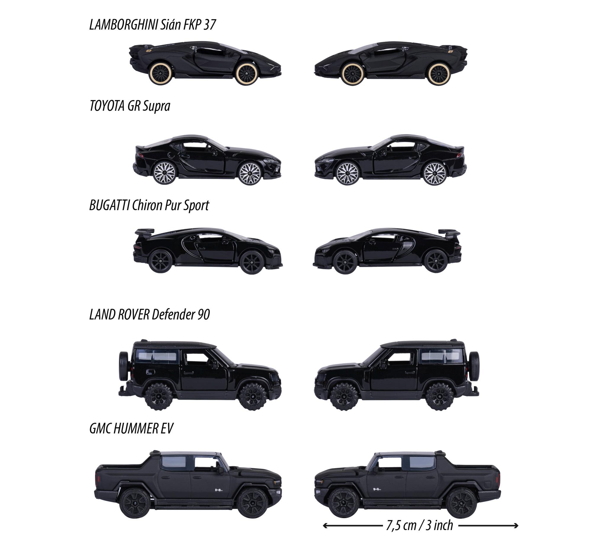 Produktbild Majorette - Auto-Set Black Edition (5 Autos) 6 von 7
