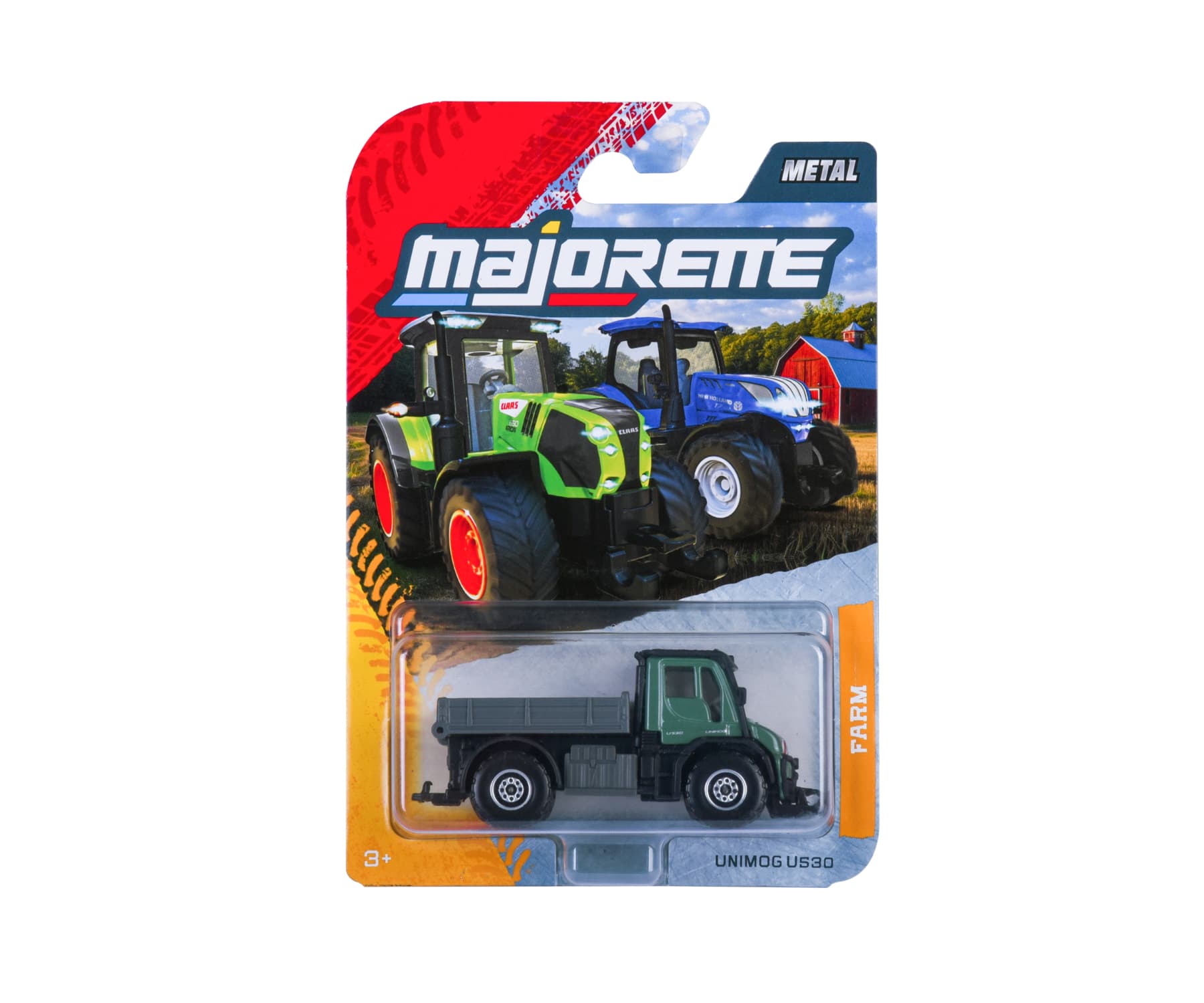 Majorette - Farm Premium Unimog U530, grün/grau