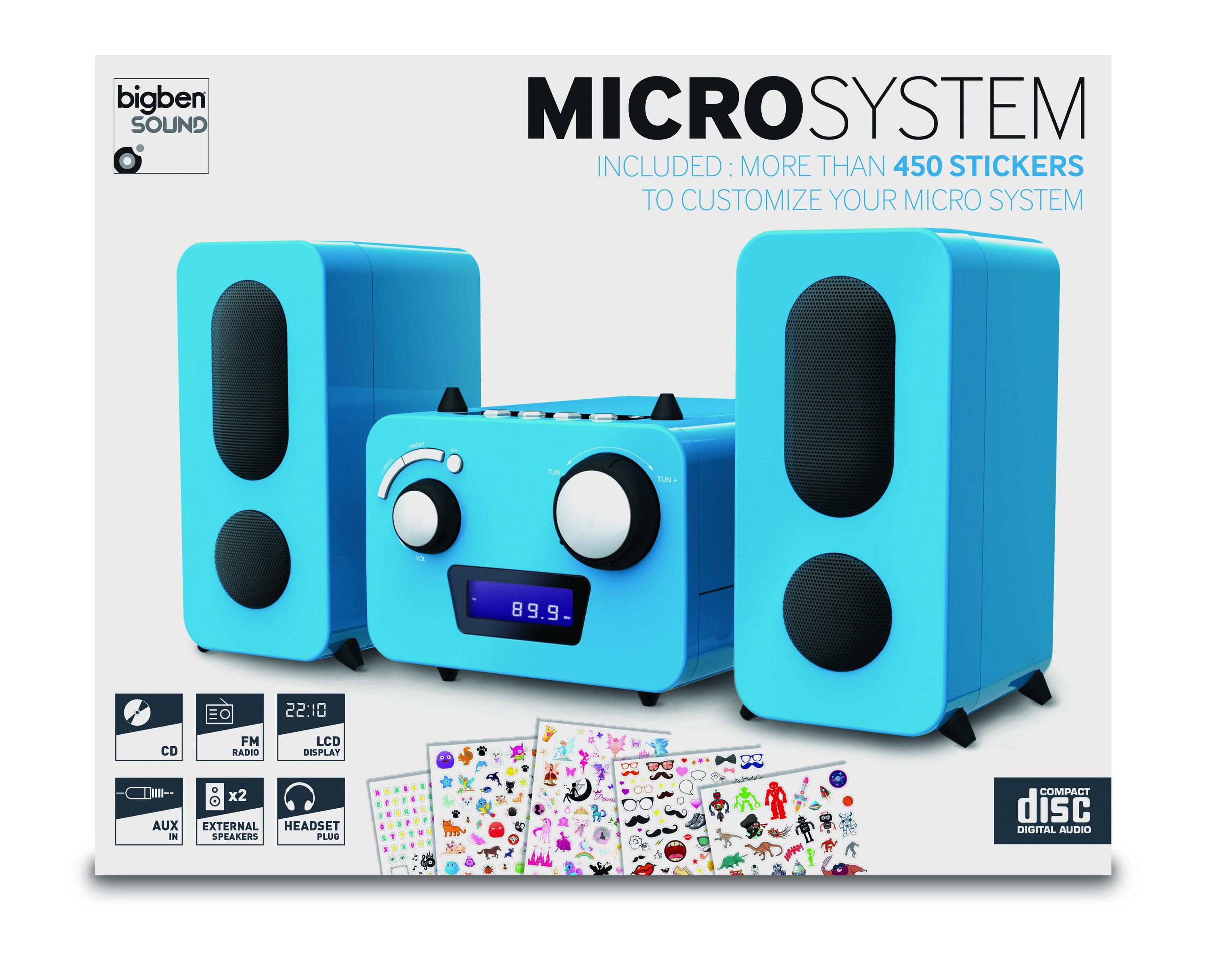 BIGBEN Stereo Music Center MCD11 - Kids [blue]