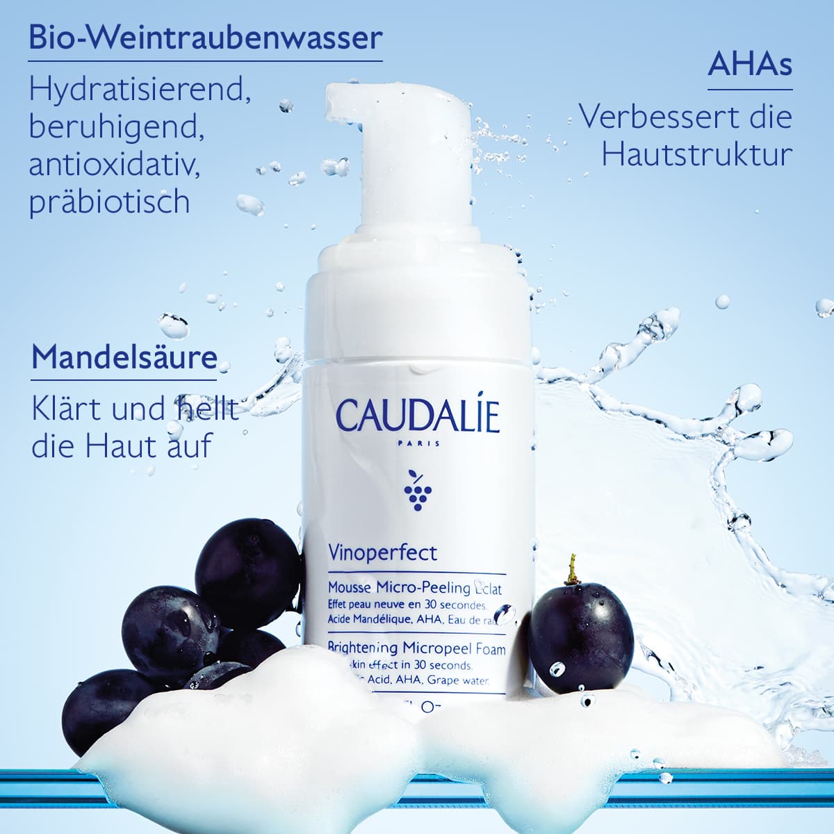 Produktbild CAUDALIE Vinoperfect Mikro-Peeling Schaum 4 von 5