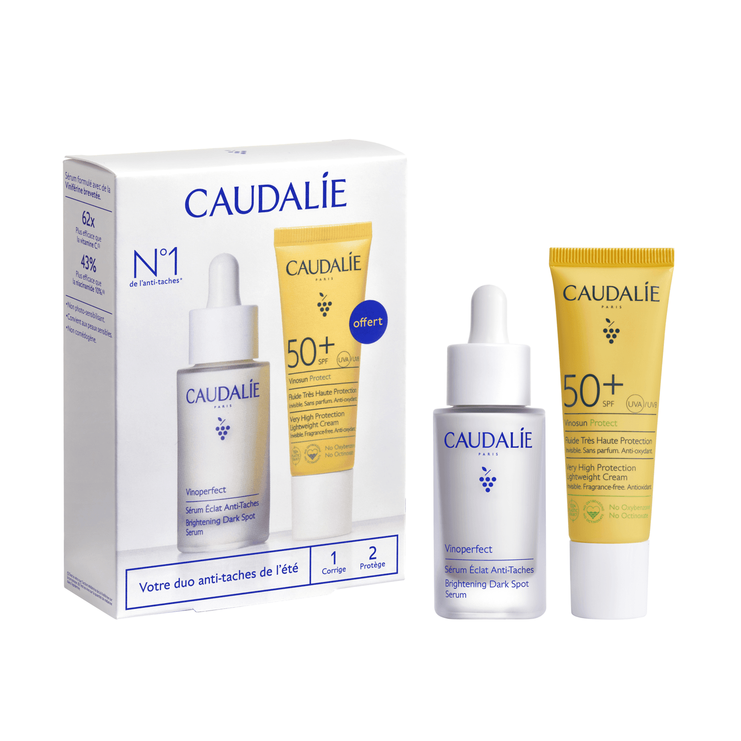 CAUDALIE Vinoperfect Serum & Sonnenpflege Geschenkpackung