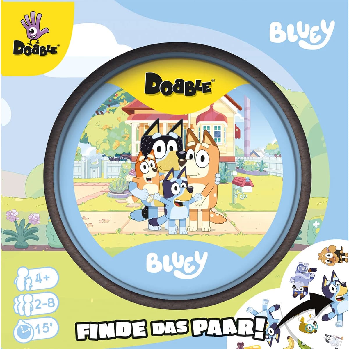 Dobble Bluey DE – schnelles Such- und Reaktionsspiel für Kinder ab 4 Jahren