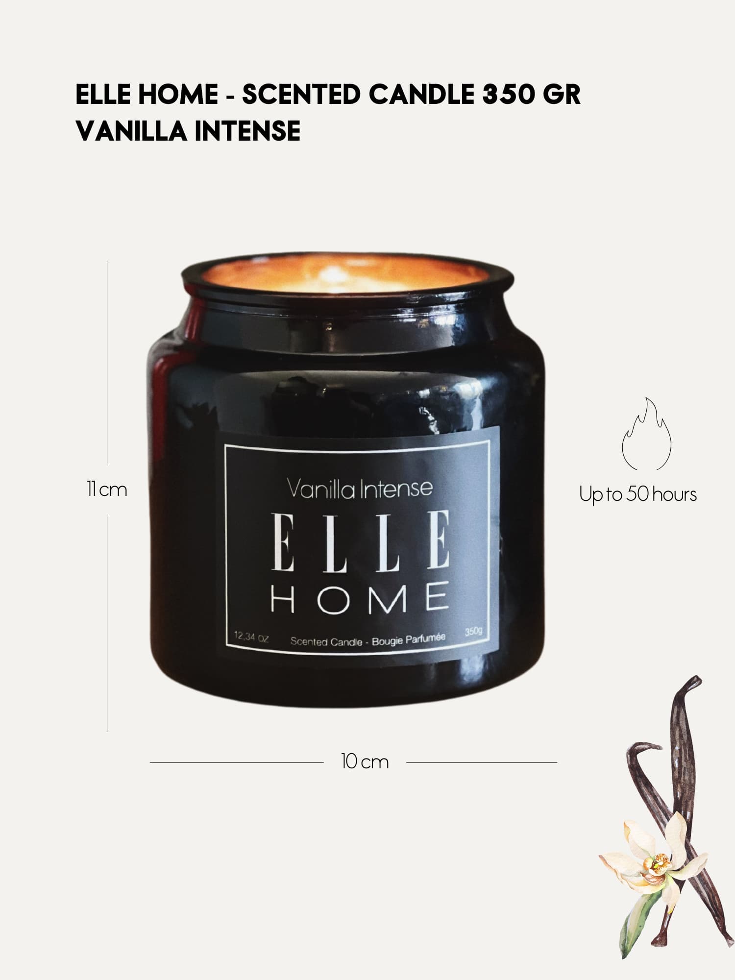 Produktbild ELLE Home Vanilla Intense Candle 2 von 6
