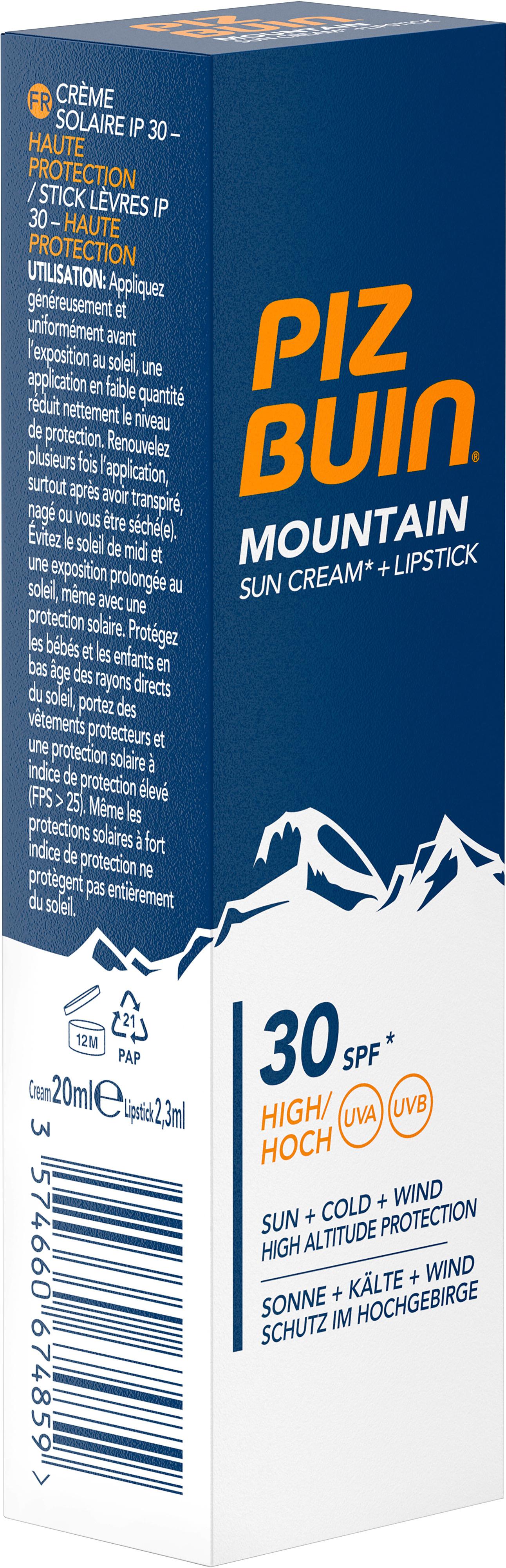 Produktbild PIZ BUIN MOUNTAIN SONNENCREME LICHTSCHUTZFAKTOR 30 + LIPPENPFLEGE LICHTSCHUTZFAKTOR 30 20ML 13 von 13