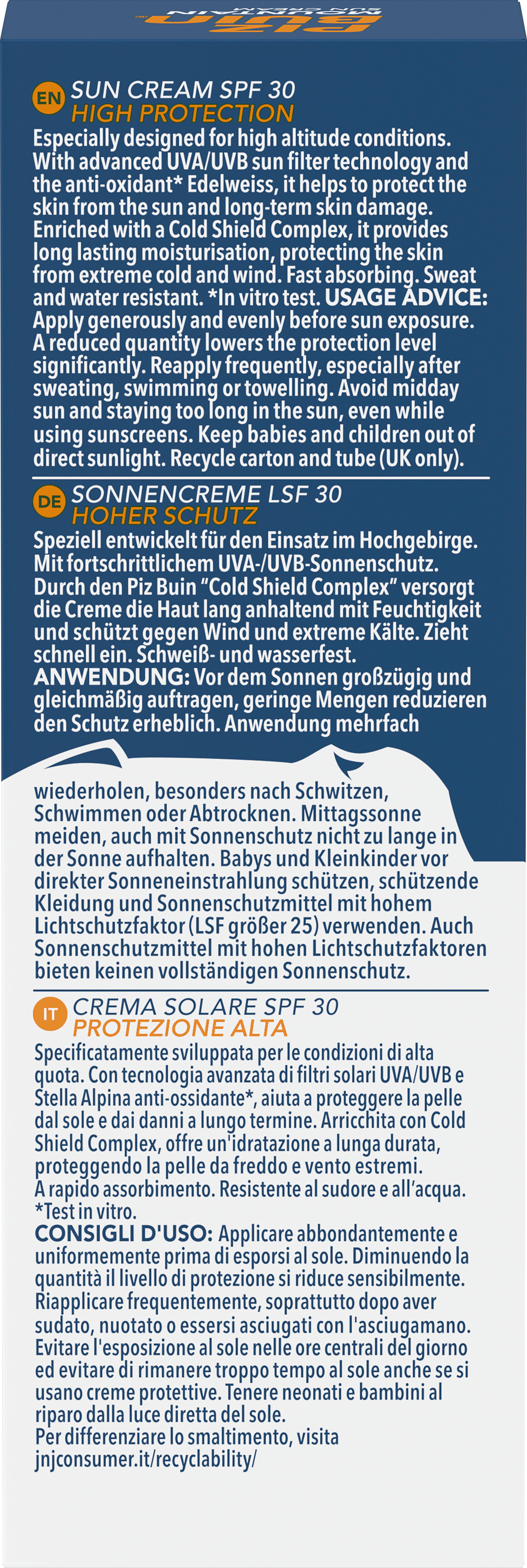 Produktbild PIZ BUIN MOUNTAIN SONNENCREME LICHTSCHUTZFAKTOR 30  50ML 2 von 15