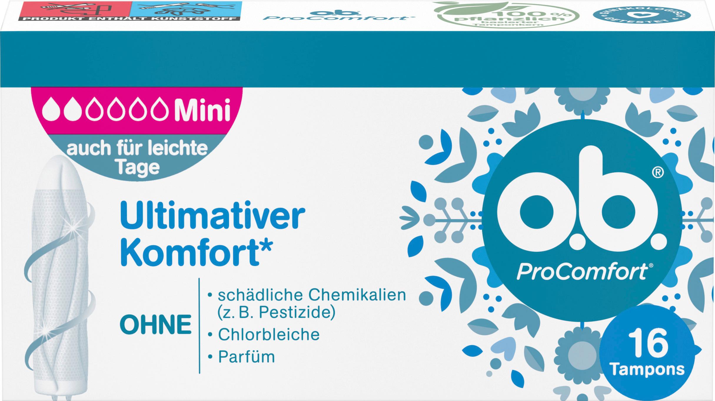 O.B. Tampons ProComfort Mini