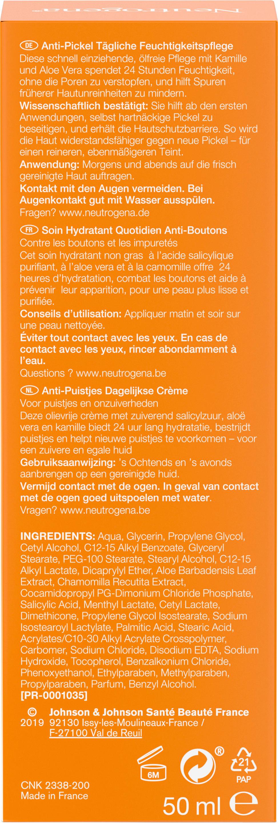 Produktbild Neutrogena Anti-Pickel Feuchtigkeitspflege 2 von 10