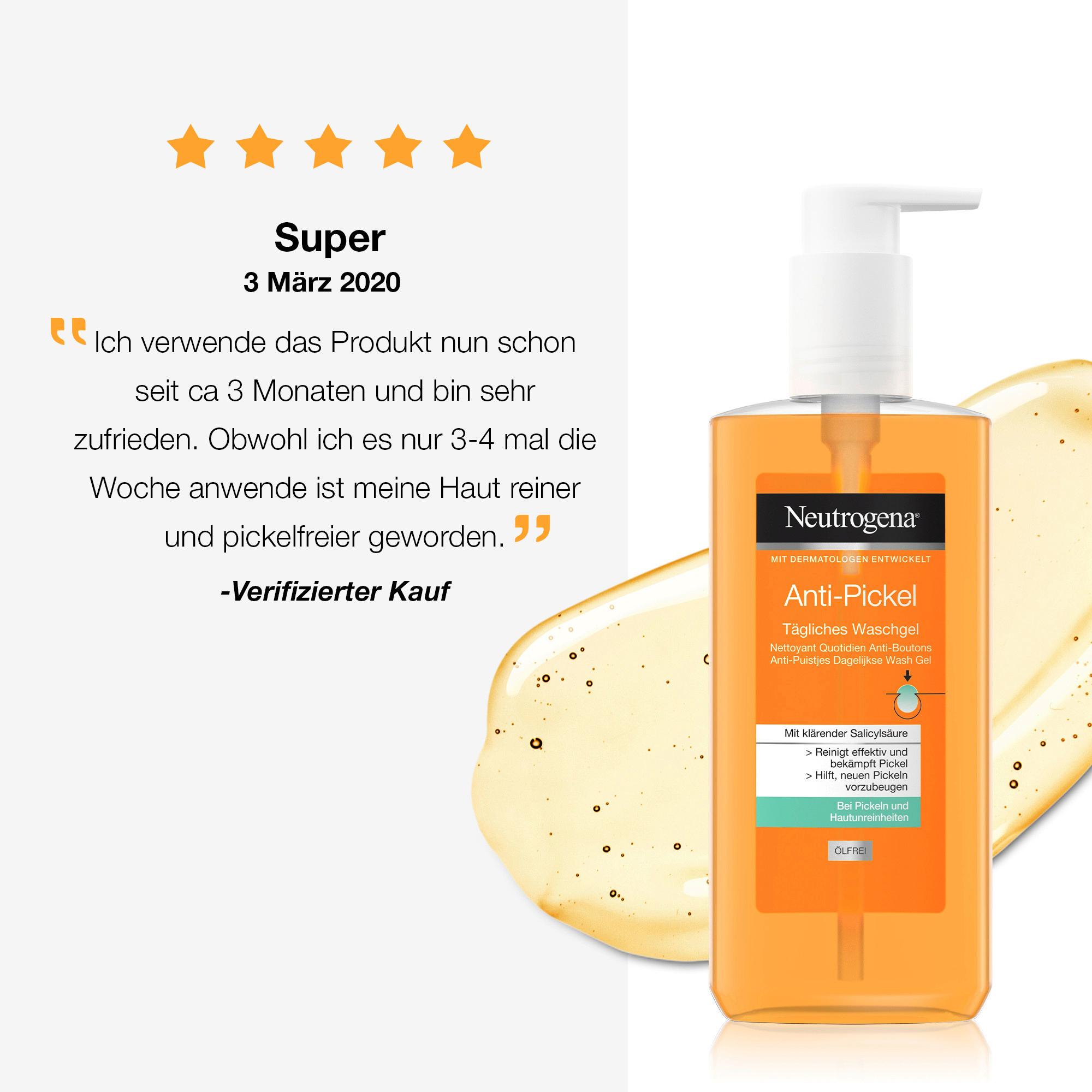 Produktbild Neutrogena Anti-Pickel Tägliches Waschgel ölfrei 6 von 9