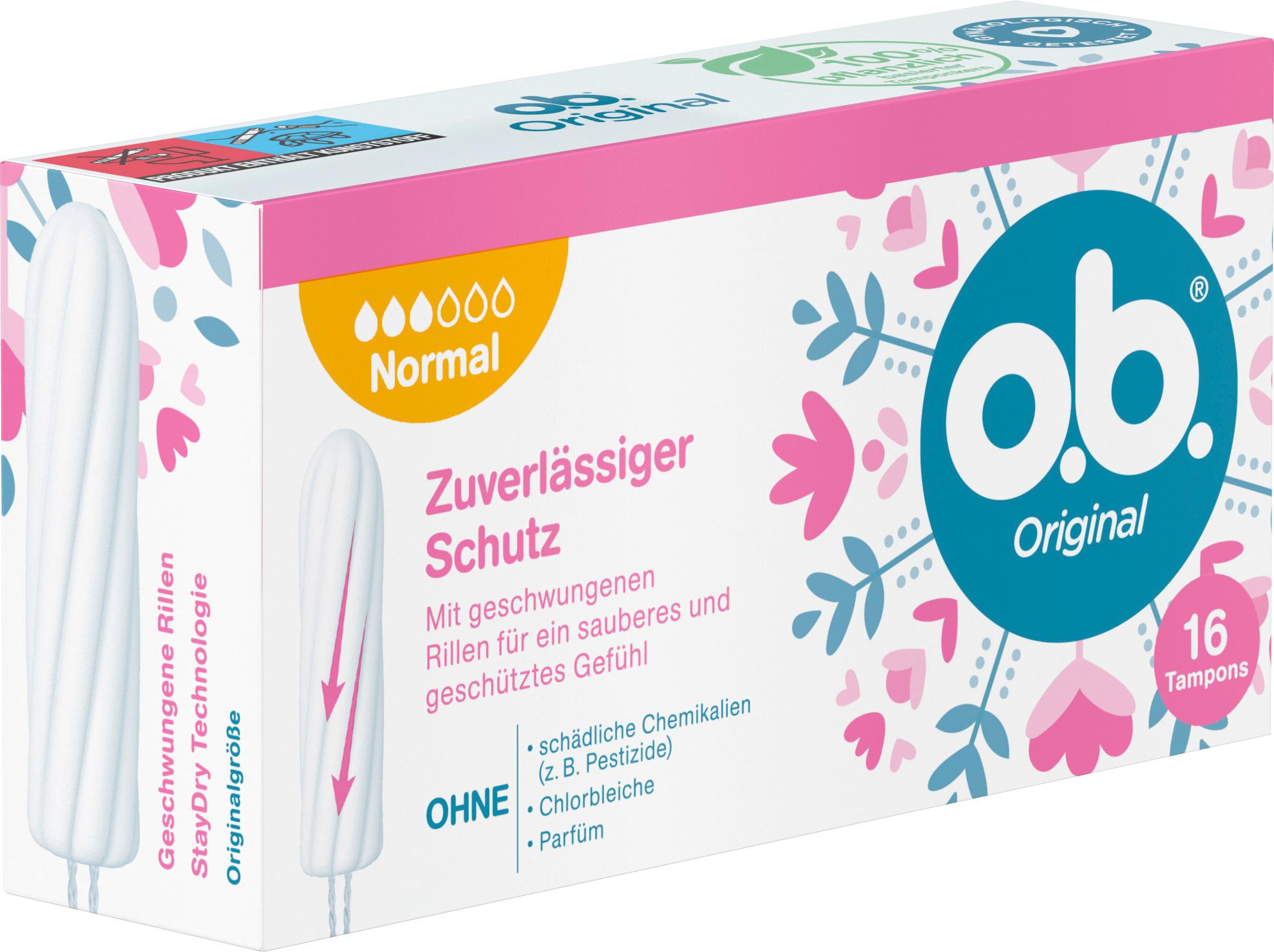 Produktbild O.B. Tampons Original Normal 16er 3 von 4