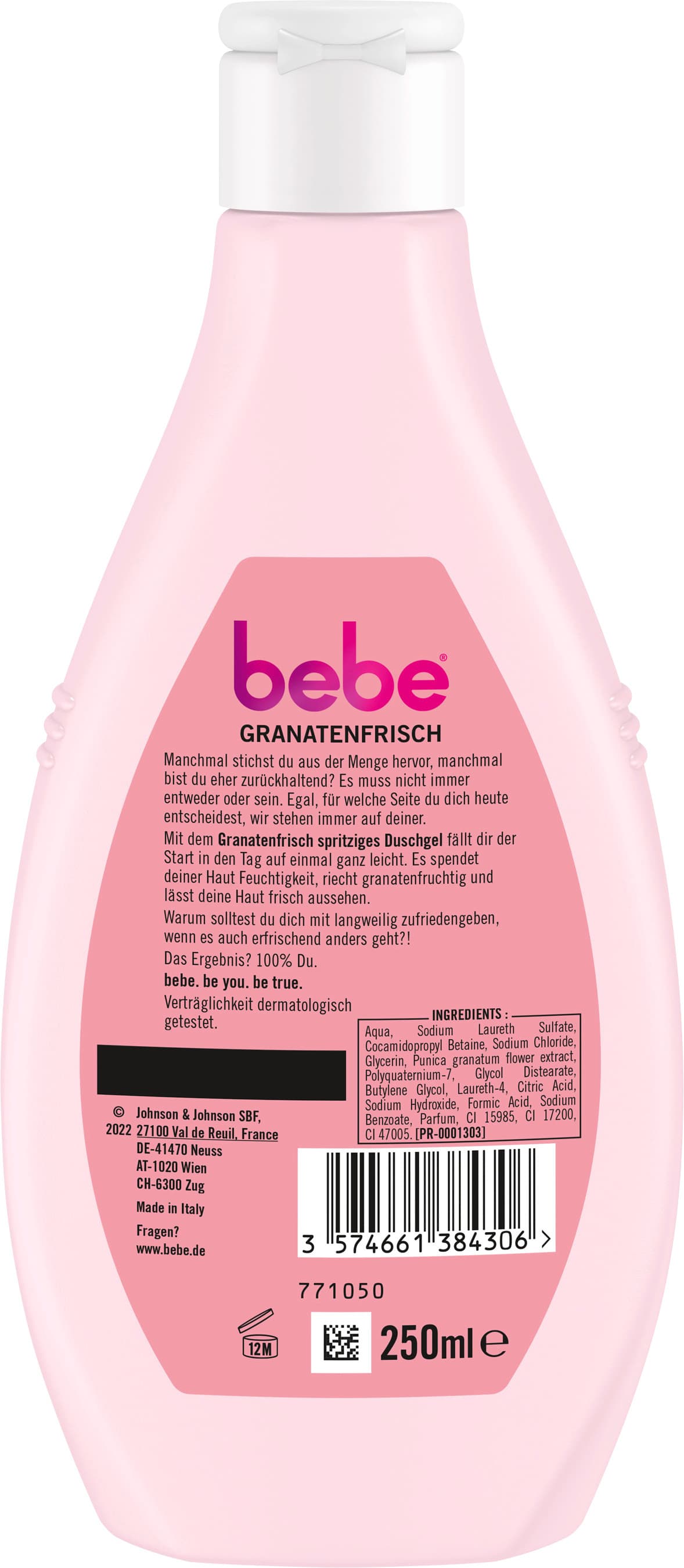 Produktbild bebe spritziges Duschgel Granatapfel 2 von 9