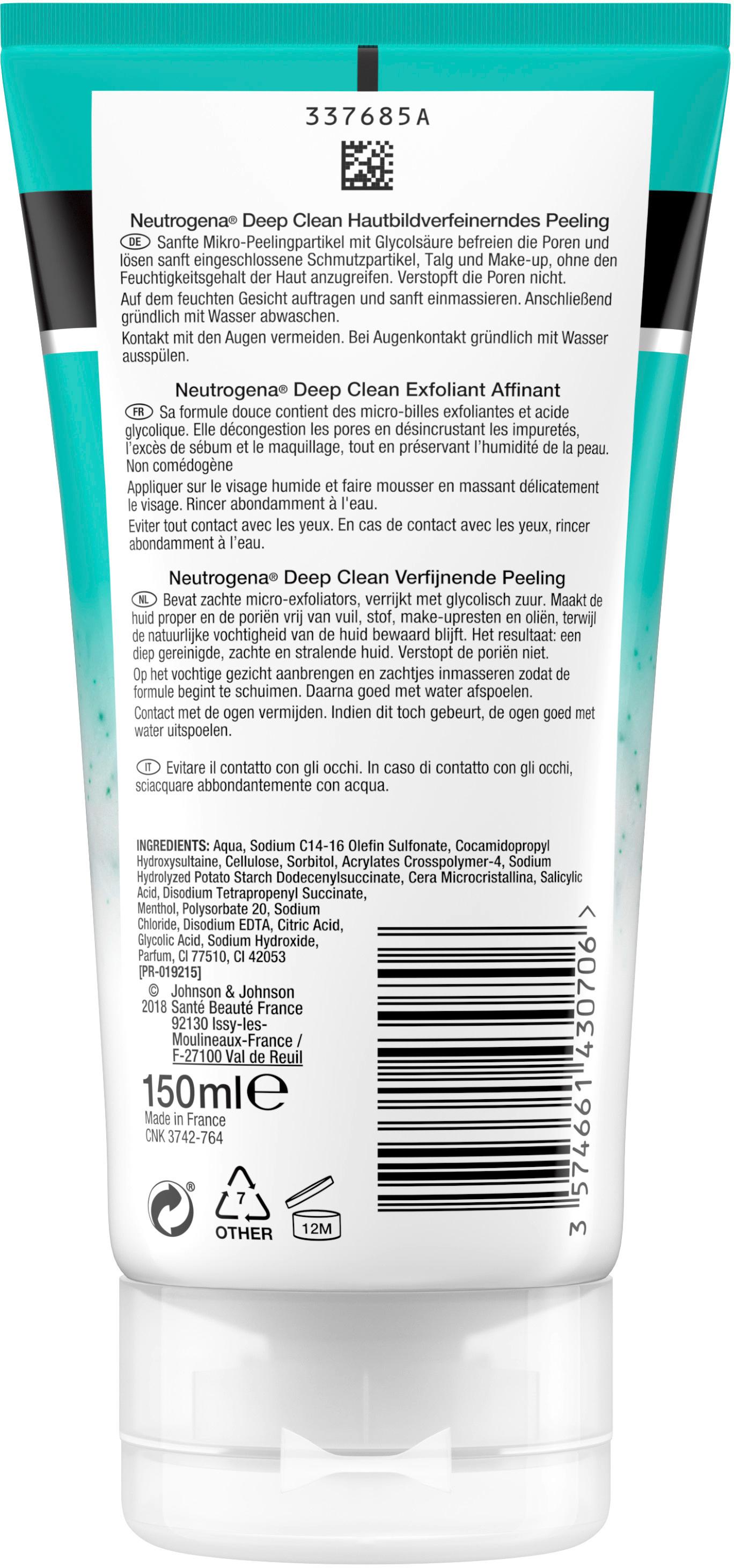 Produktbild Neutrogena Deep Clean Hautbildverfeinerndes Peeling 2 von 7