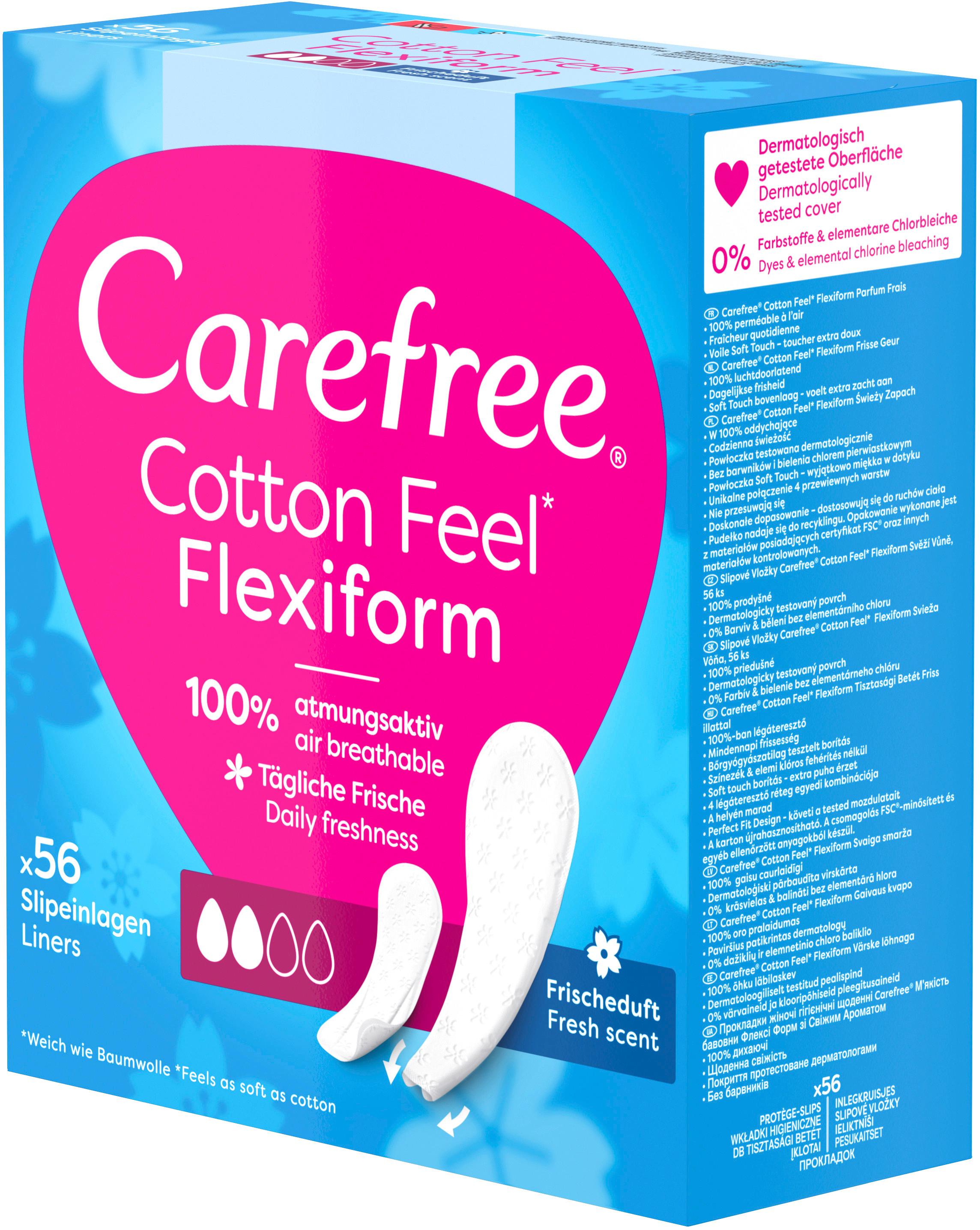 Produktbild Carefree Slipeinlagen Cotton Feel Flexiform 7 von 10