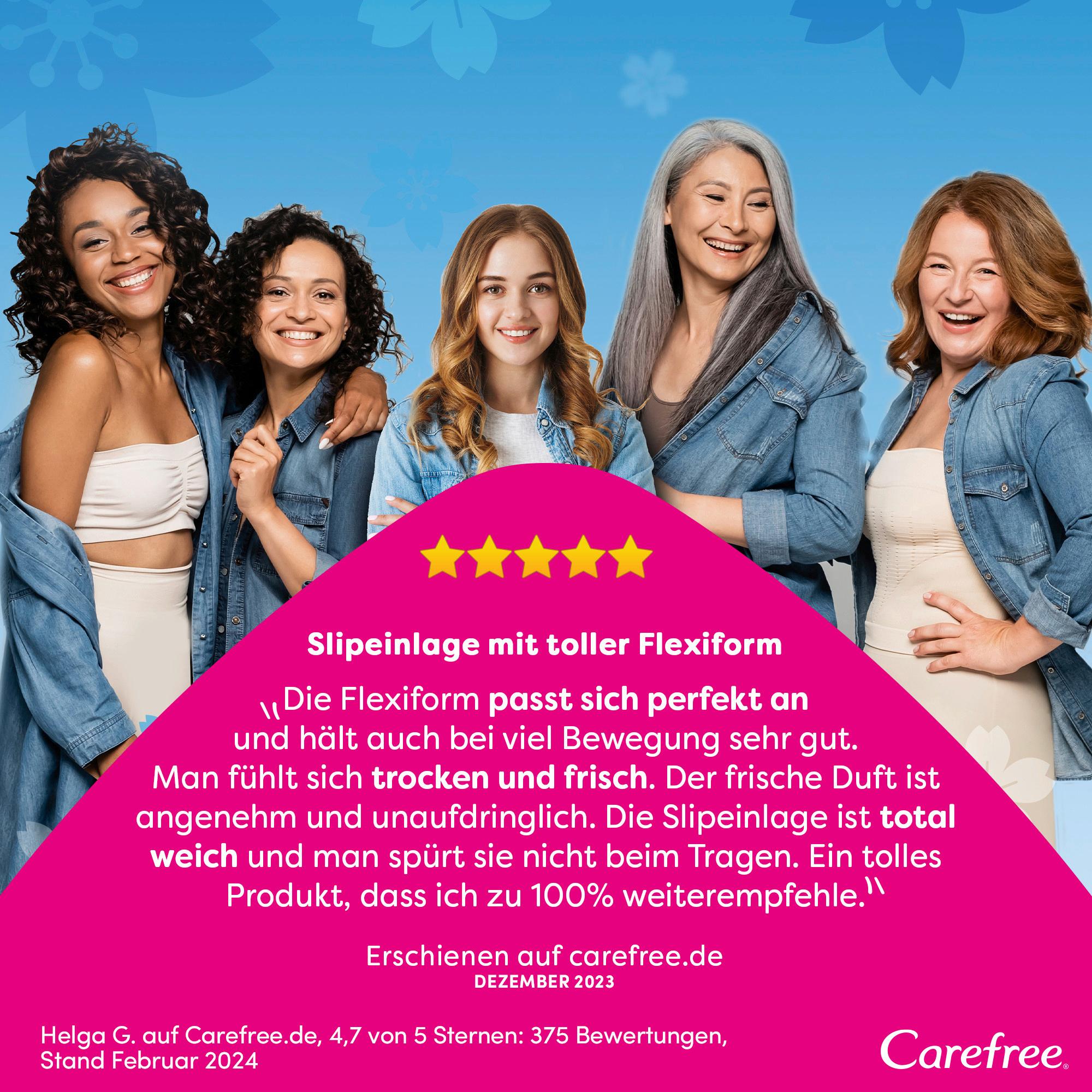 Produktbild Carefree Slipeinlagen Cotton Feel Flexiform 6 von 10