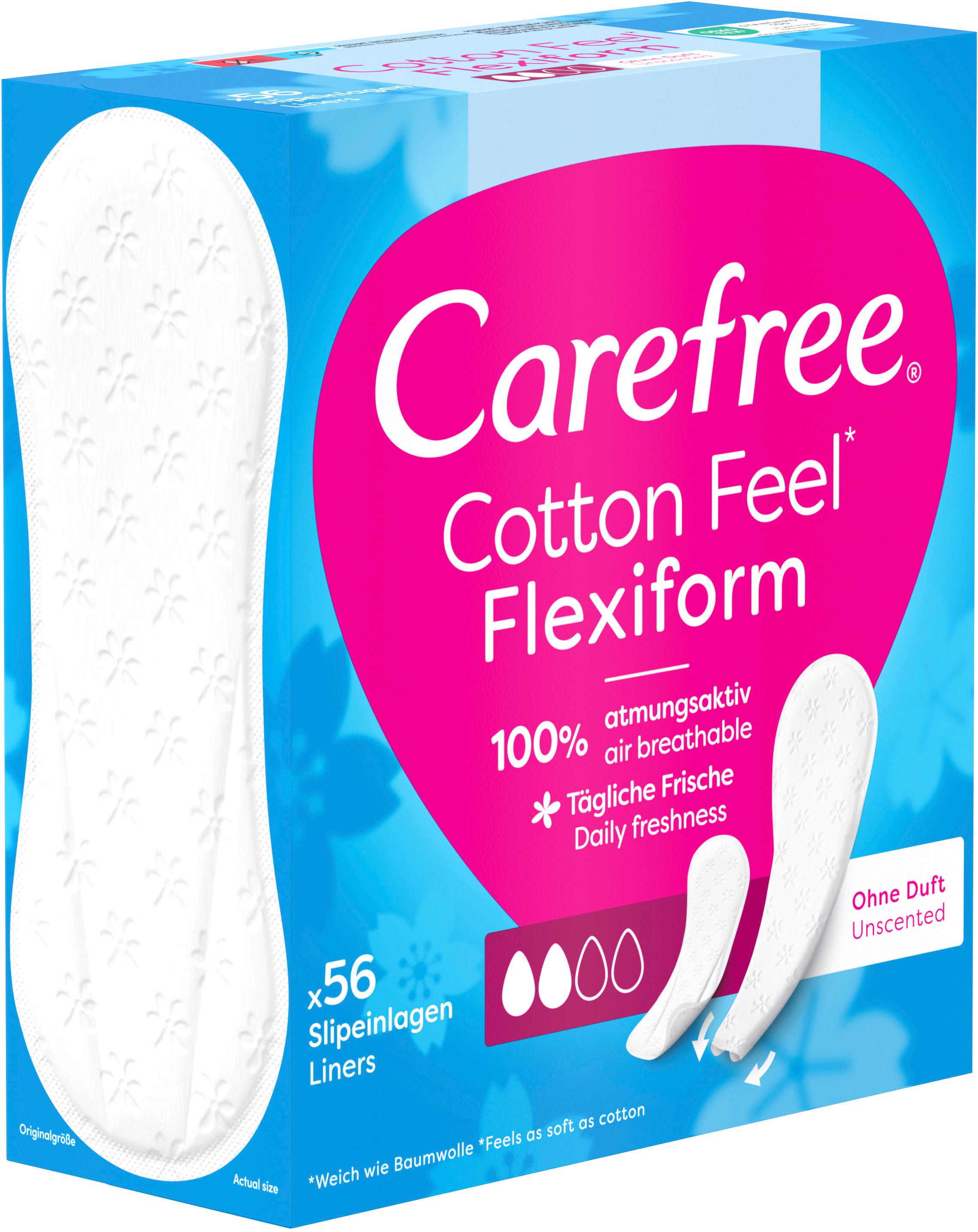 Produktbild Carefree Slipeinlagen Cotton Feel Flexiform 7 von 10