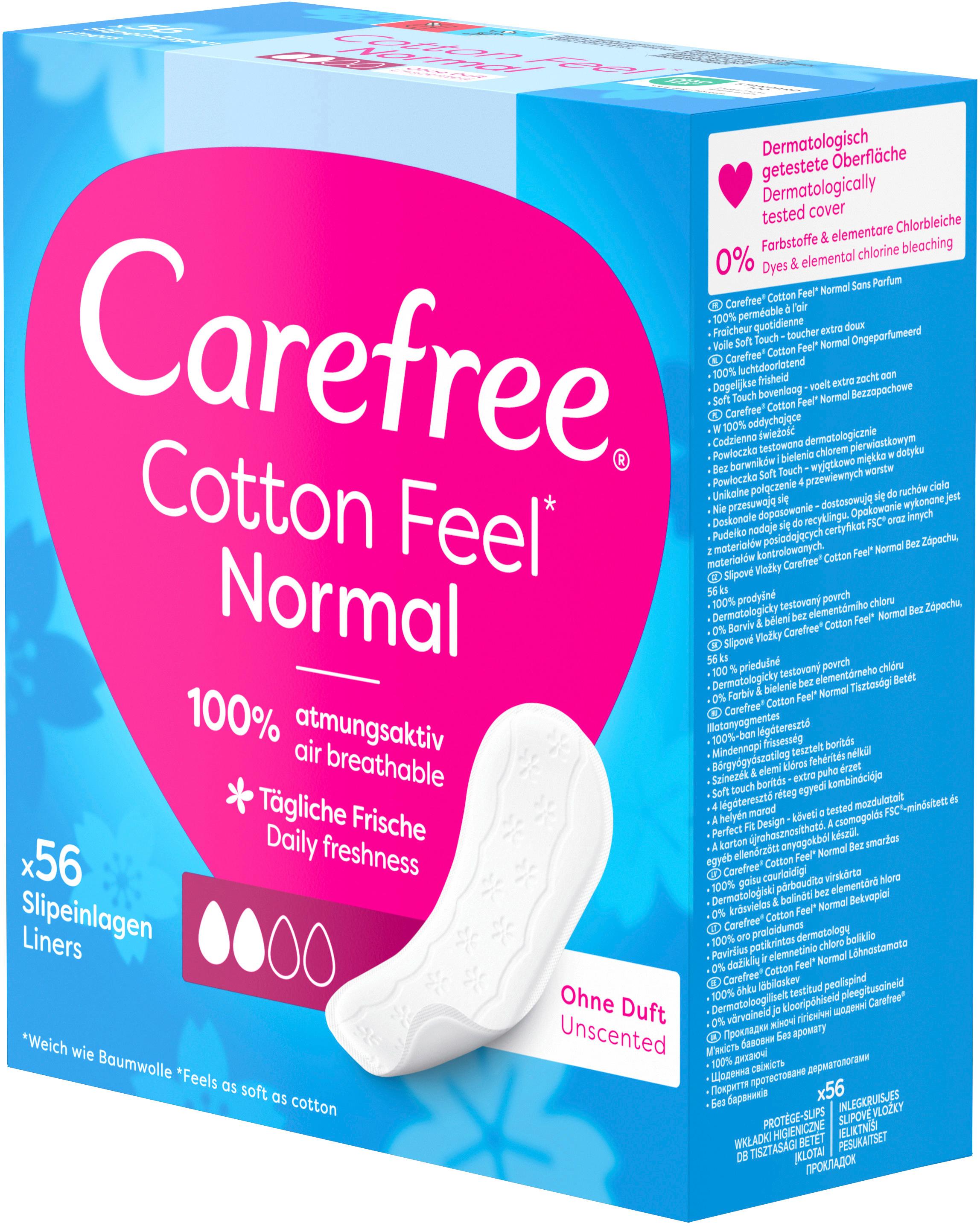 Produktbild Carefree Slipeinlagen Cotton Feel Normal ohne Duft 3 von 7