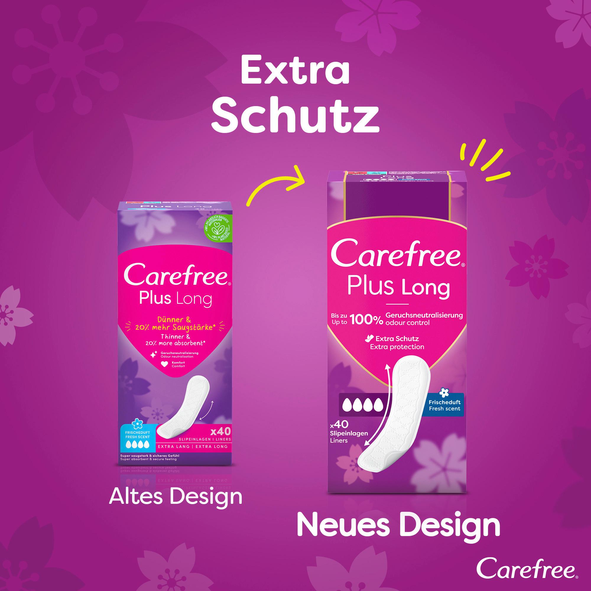 Produktbild Carefree Plus Long Frischeduft x40 Slipeinlagen 8 von 11
