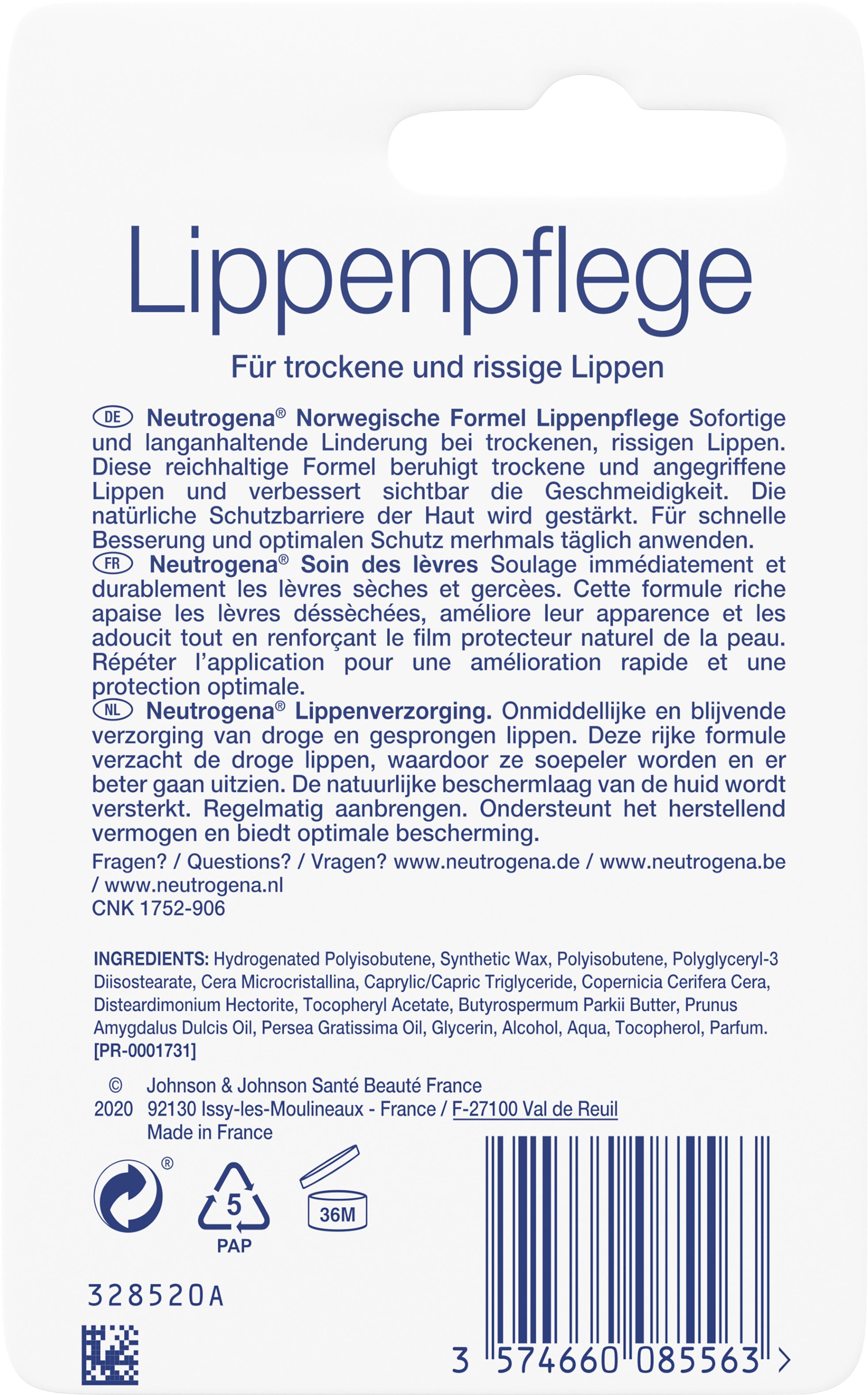 Produktbild Neutrogena Norwegische Formel Lippenpflege LSF 4 2 von 9