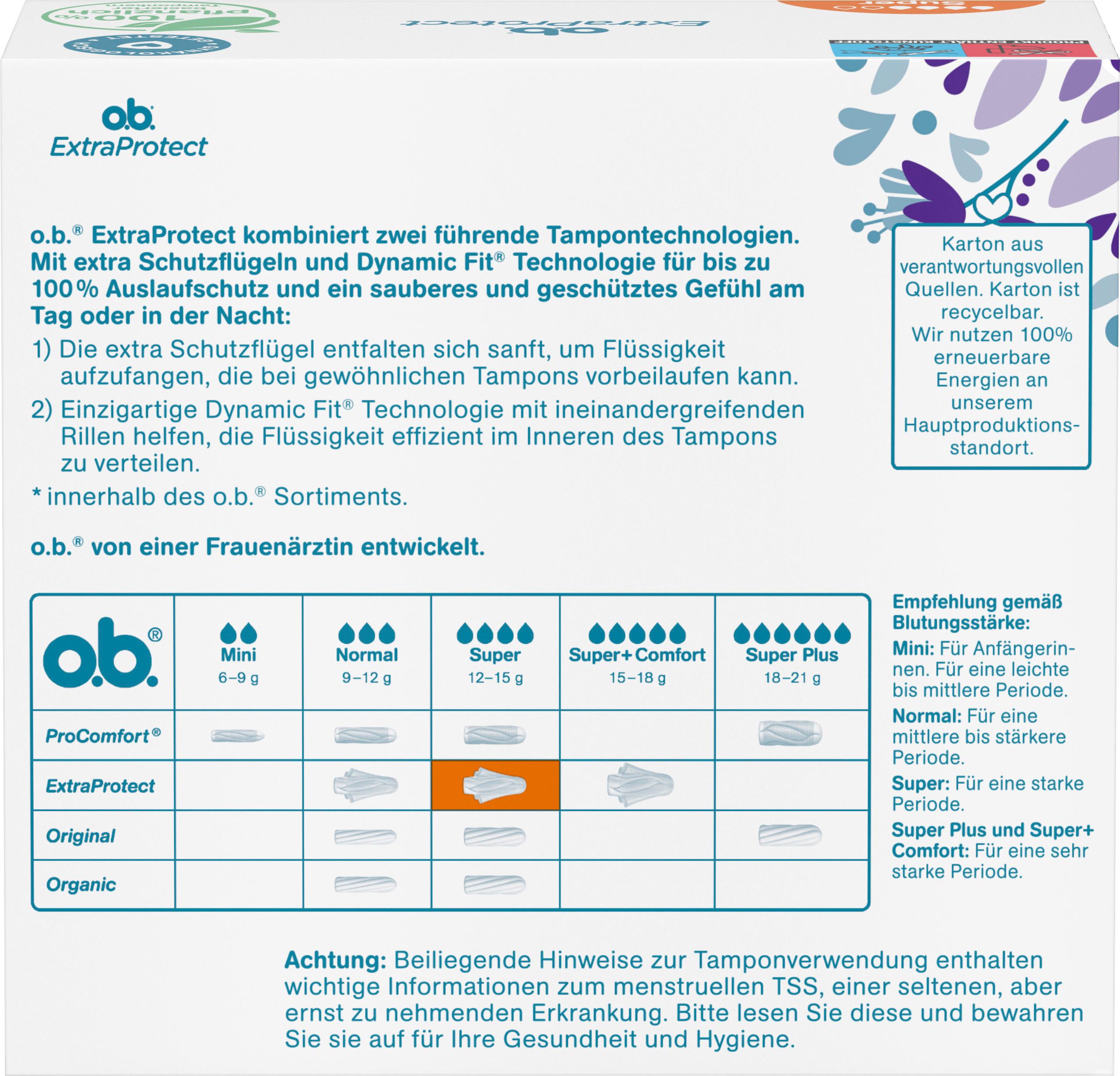 Produktbild O.B. Tampons ExtraProtect Super 2 von 11