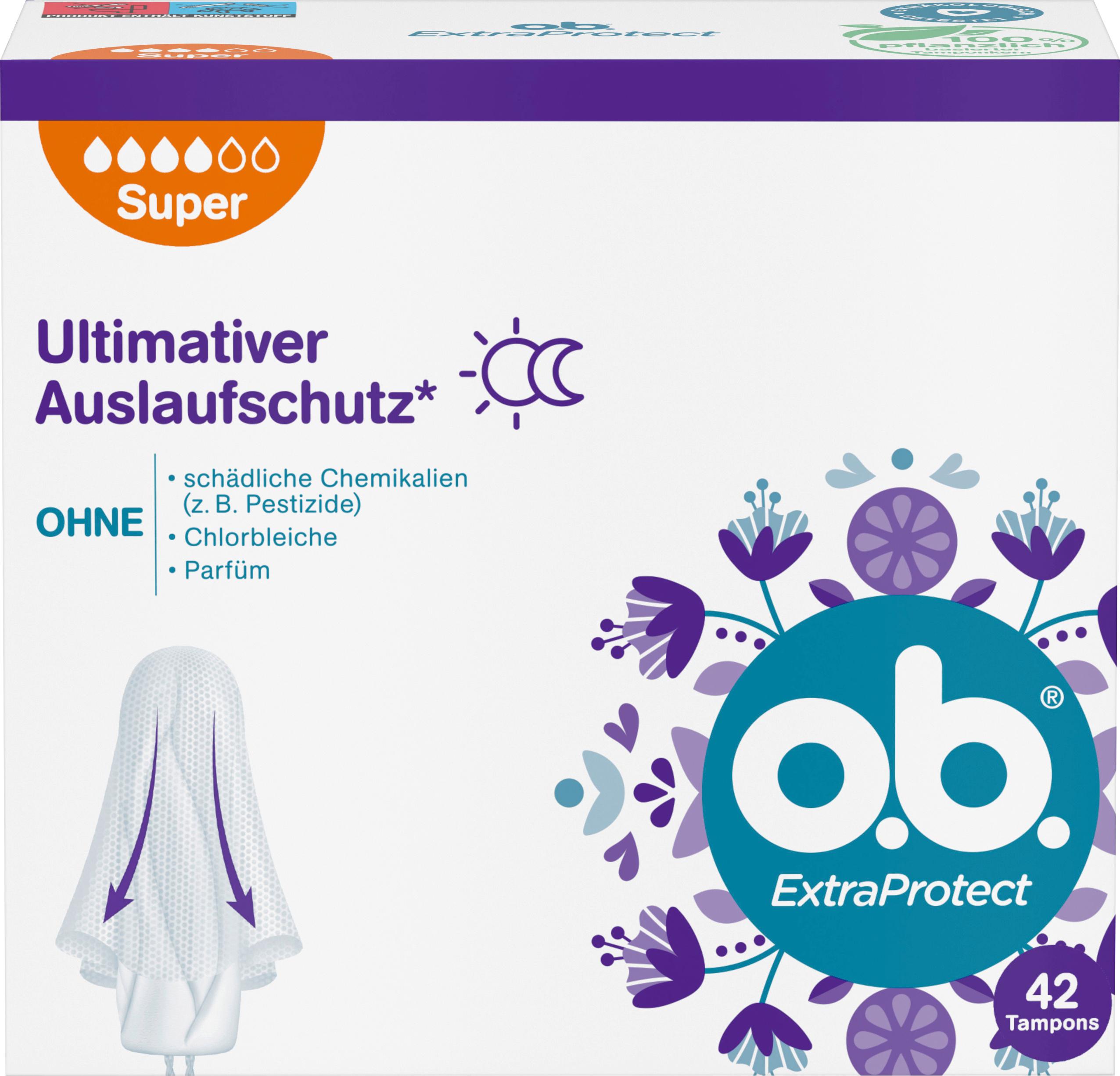 O.B. Tampons ExtraProtect Super
