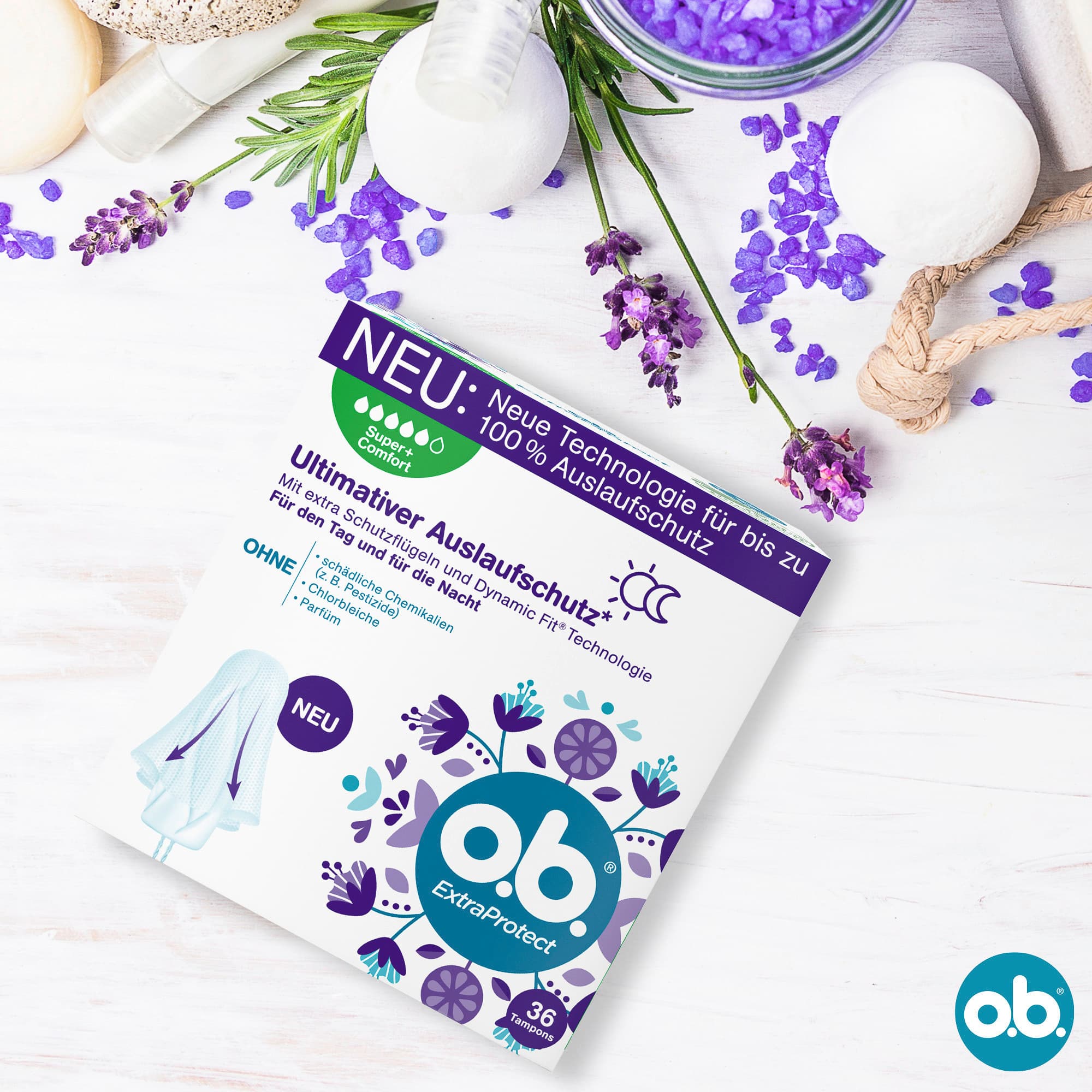 Produktbild O.B. Tampons Extraprotect Super+ Comfort 36er 6 von 11
