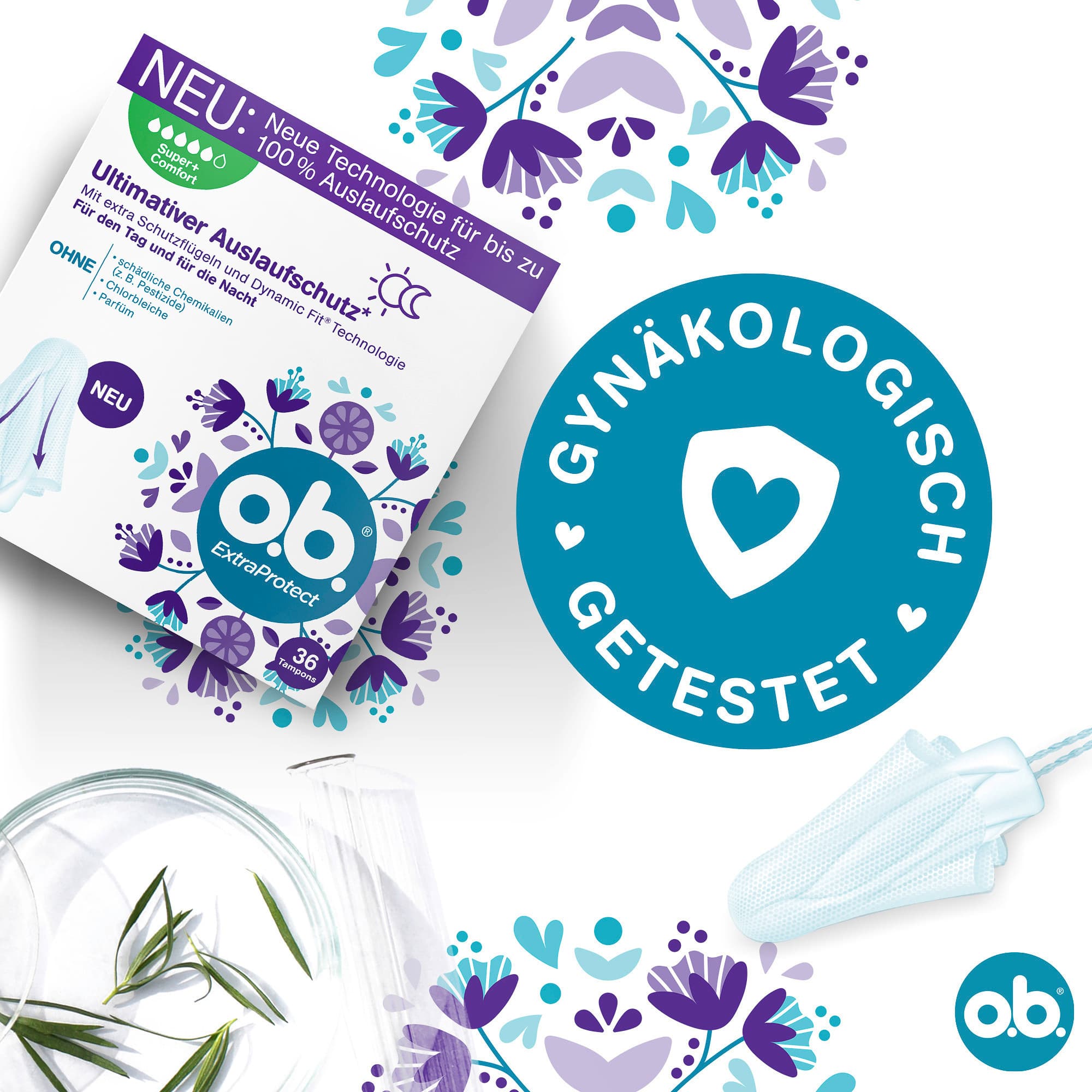 Produktbild O.B. Tampons Extraprotect Super+ Comfort 36er 8 von 11