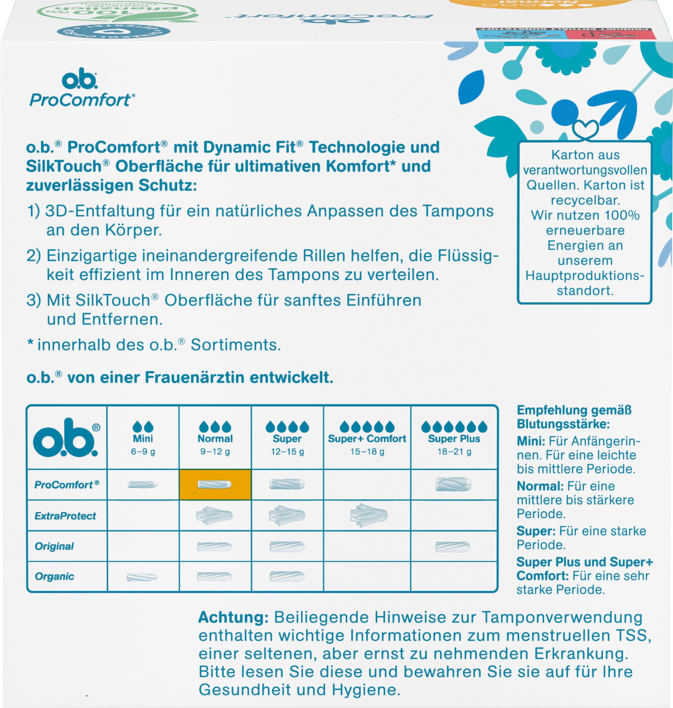 Produktbild O.B. Tampons ProComfort Normal 2 von 10