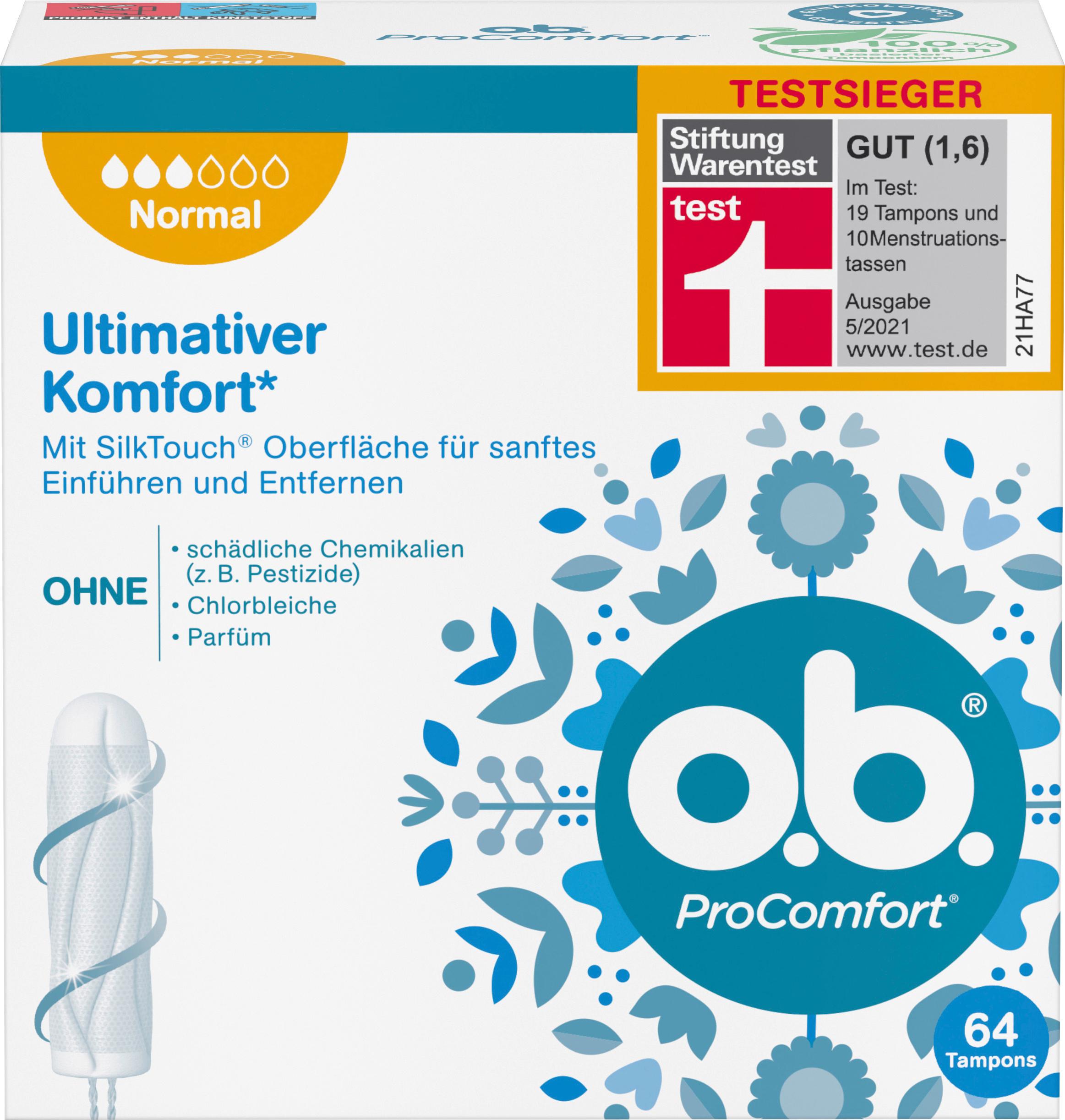O.B. Tampons ProComfort Normal