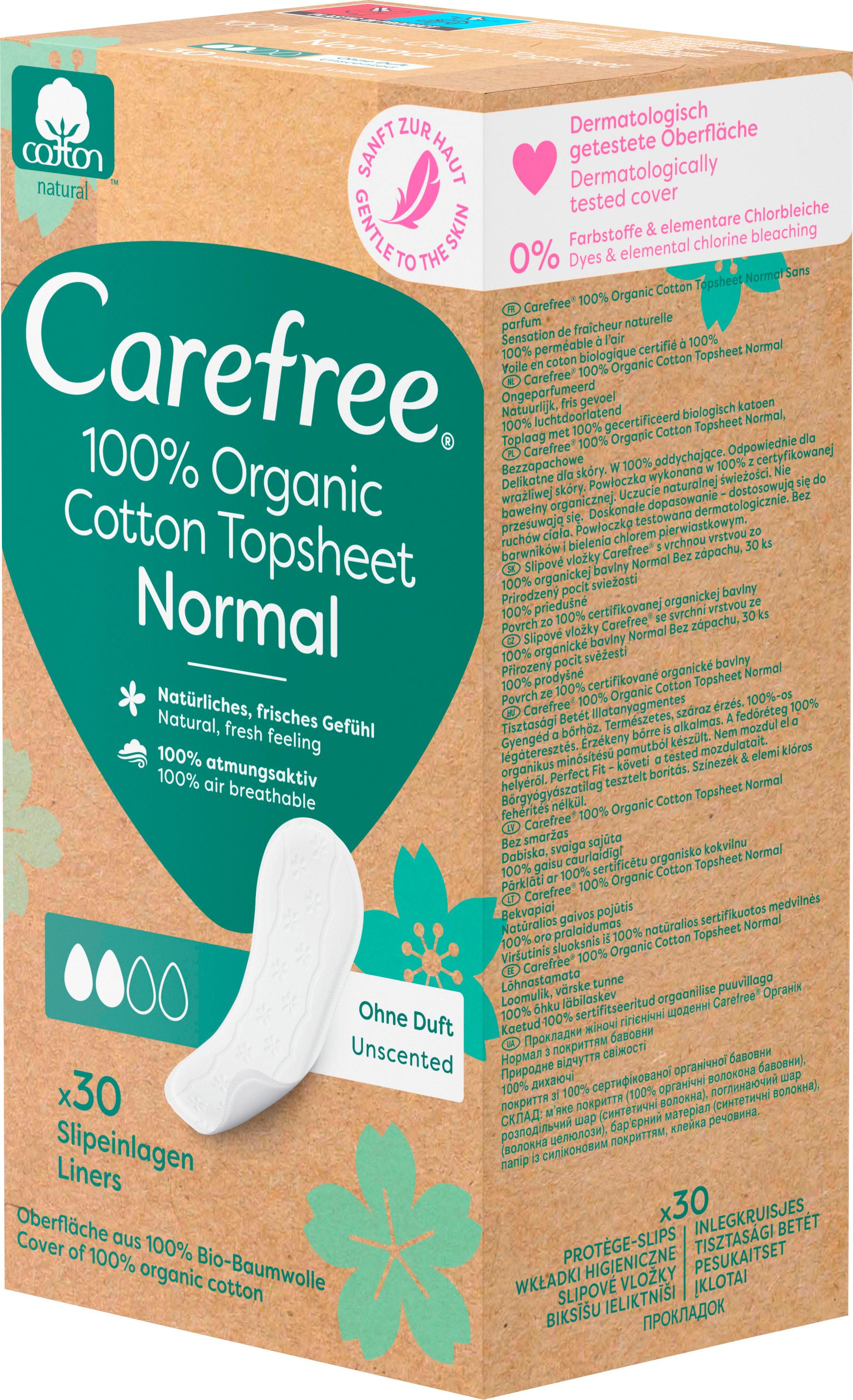 Produktbild Carefree Slipeinlagen Organic Cotton Normal 3 von 4