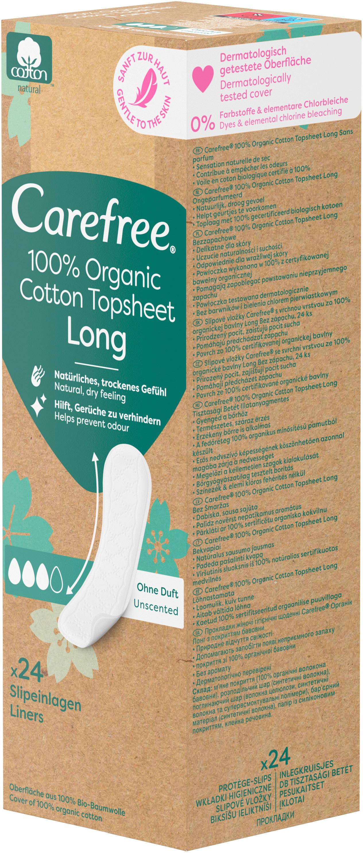 Produktbild Carefree Slipeinlagen Organic Cotton Long 8 von 11