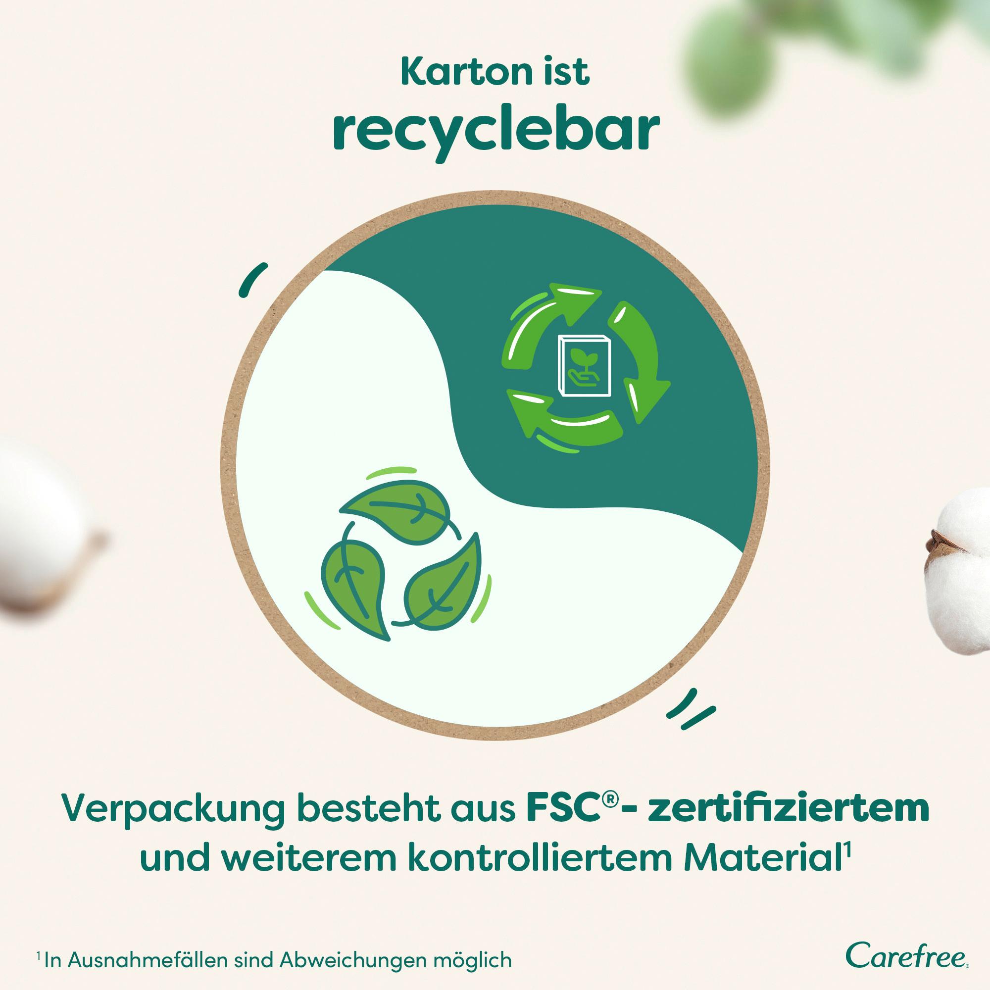 Produktbild Carefree Slipeinlagen Organic Cotton Long 5 von 11