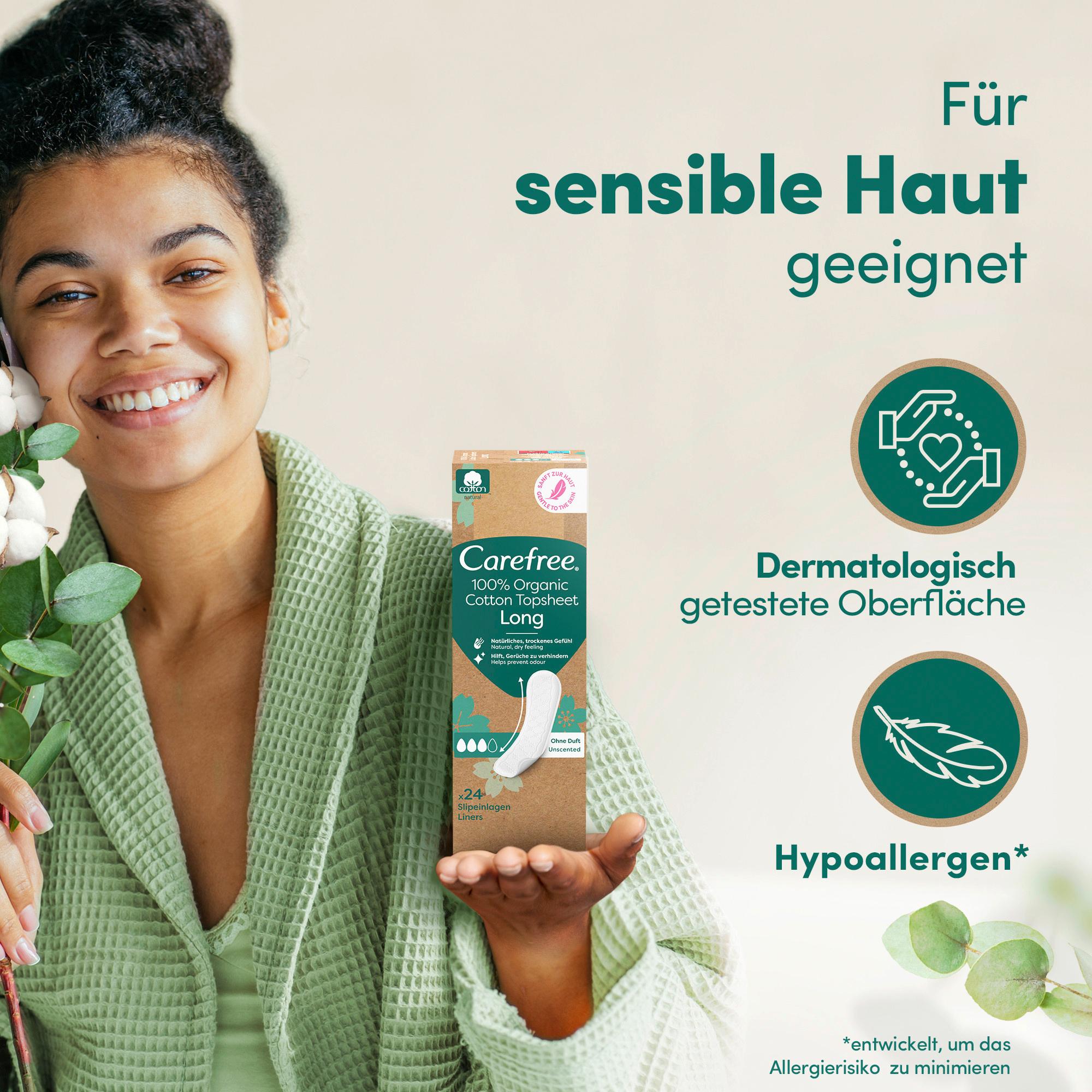 Produktbild Carefree Slipeinlagen Organic Cotton Long 9 von 11