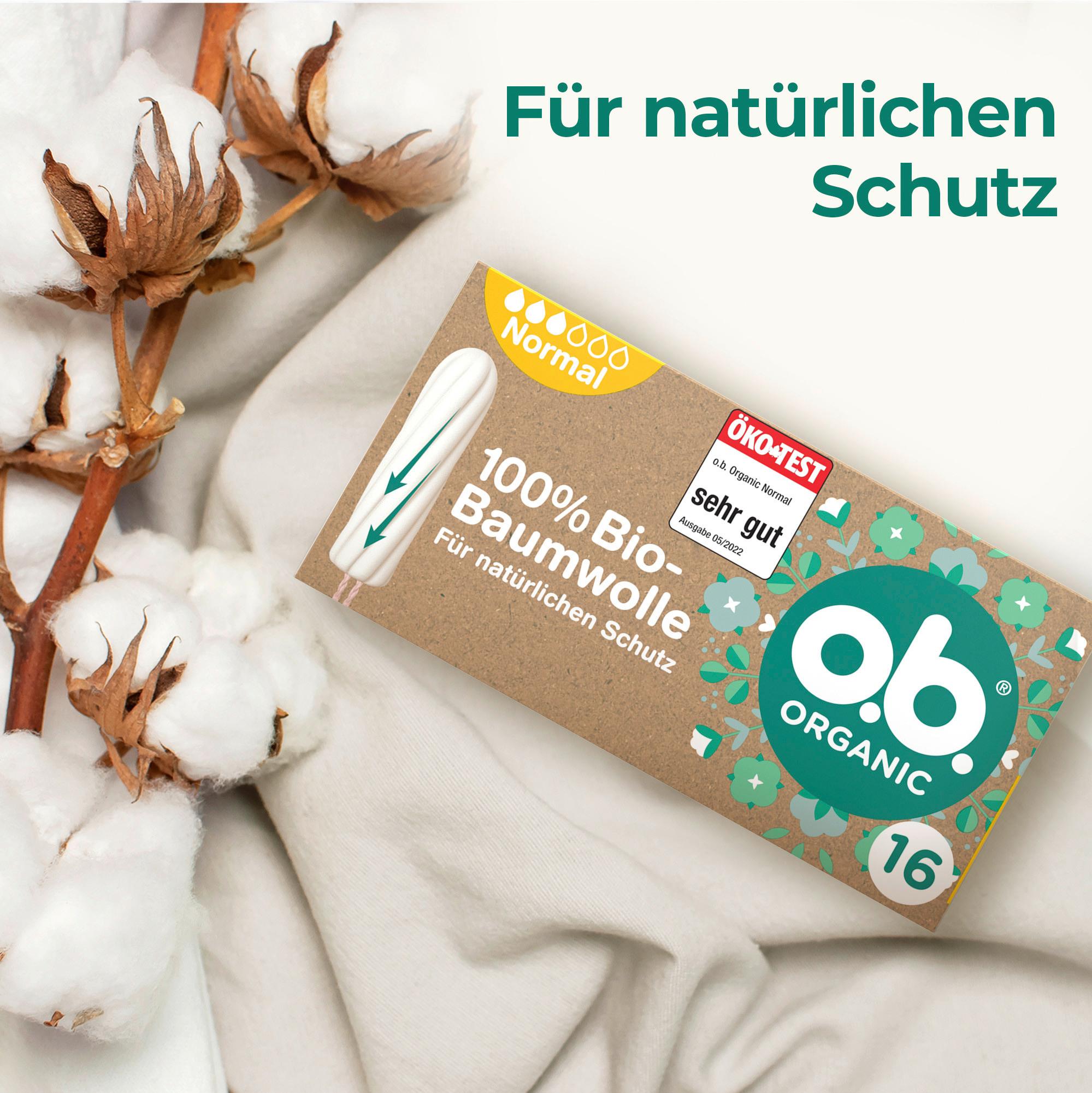 Produktbild o.b. Organic Tampons Normal 2 von 6