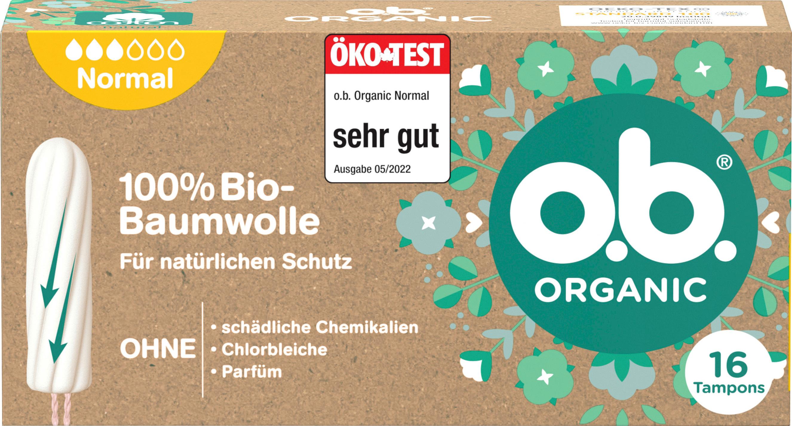 o.b. Organic Tampons Normal