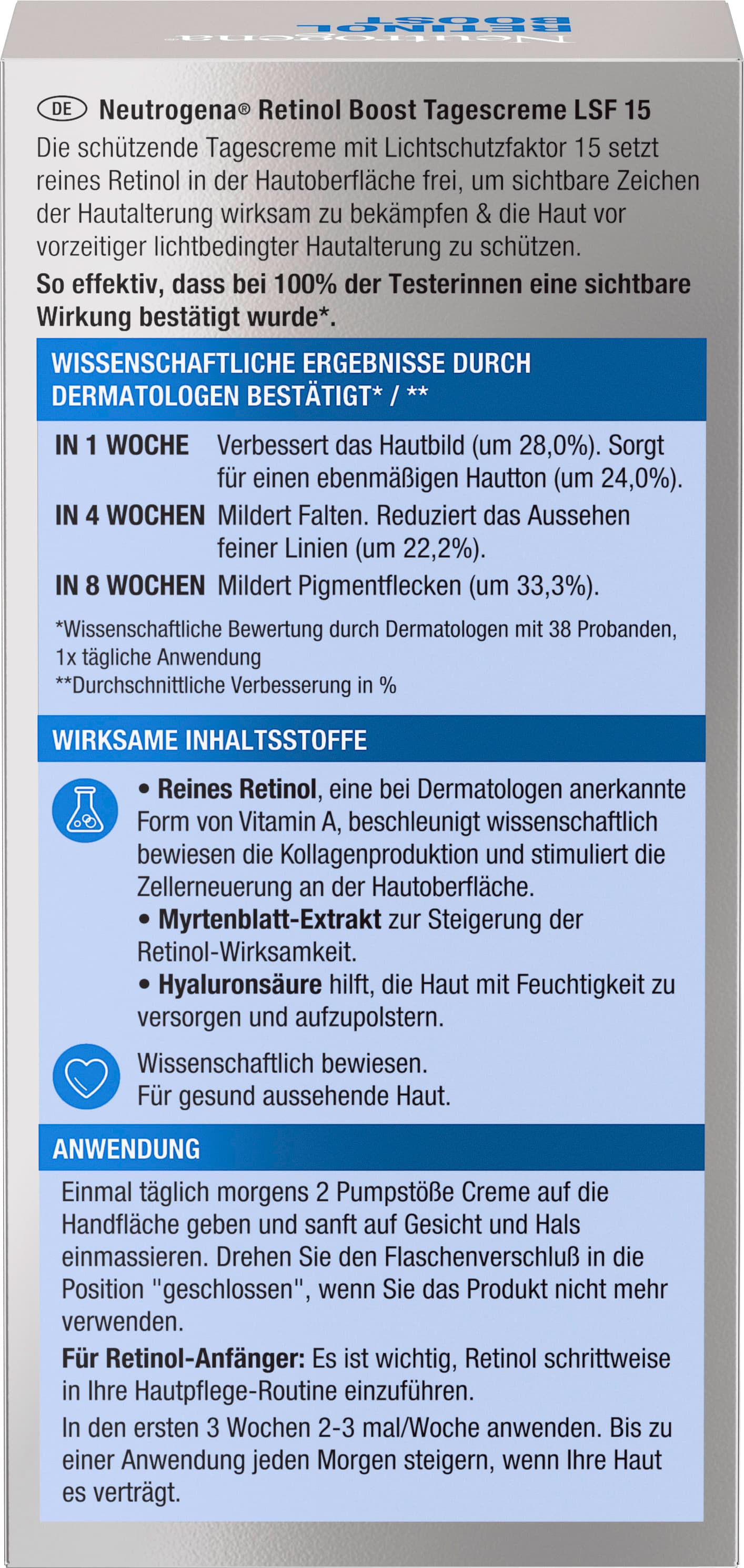 Produktbild Neutrogena Retinol Boost Tagescreme 3 von 16