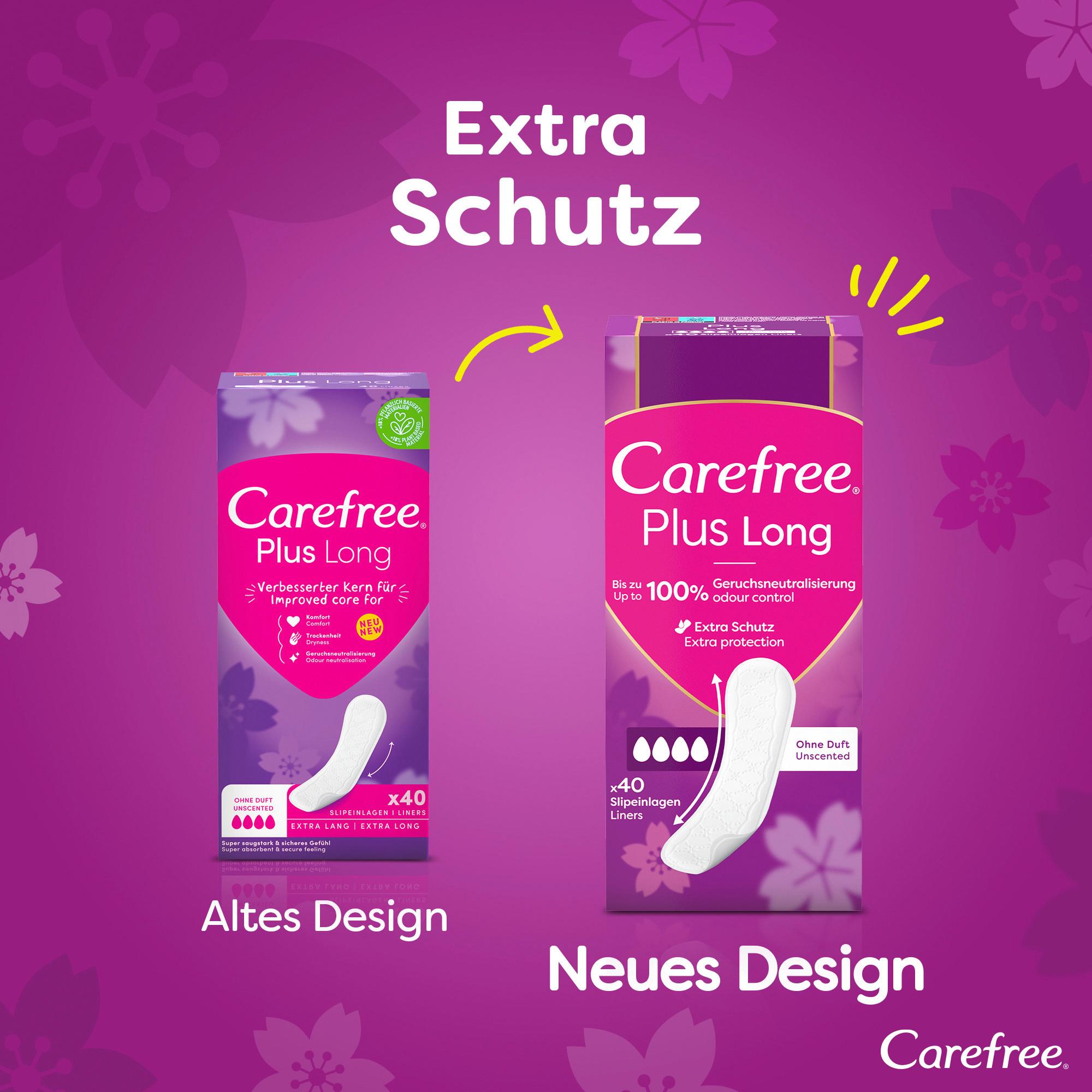 Produktbild Carefree Plus Long Slipeinlagen ohne Duft 6 von 10