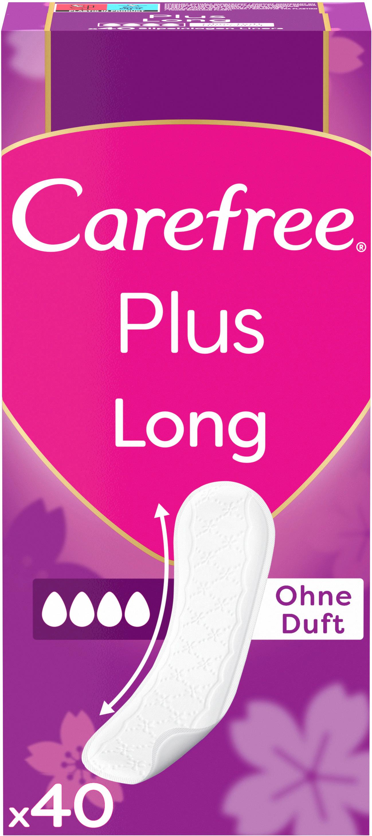 Carefree Plus Long Slipeinlagen ohne Duft