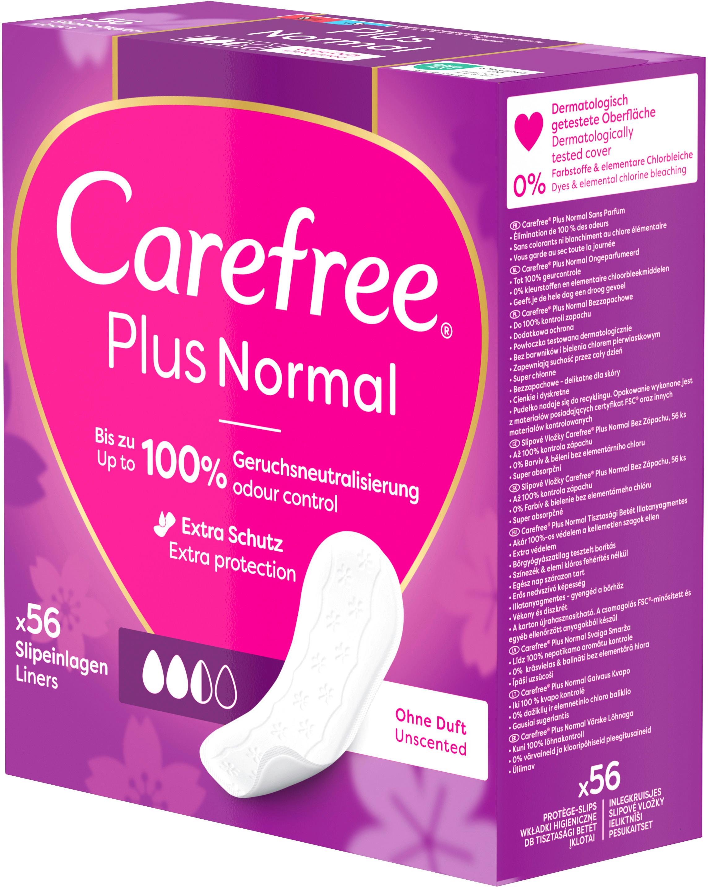 Produktbild Carefree Plus Normal x56 Slipeinlagen leichter Duft 5 von 10