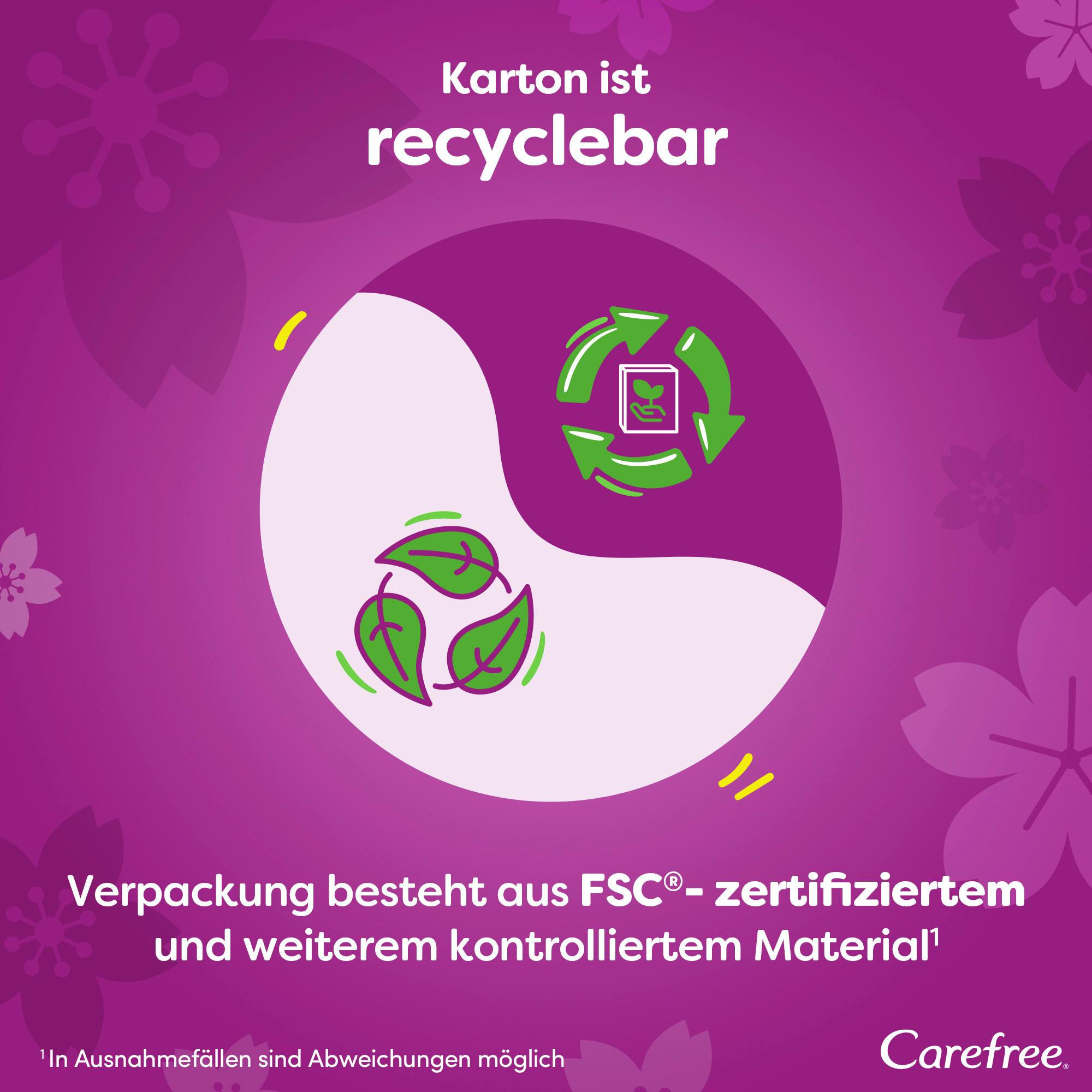 Produktbild Carefree Plus Normal x56 Slipeinlagen leichter Duft 4 von 10