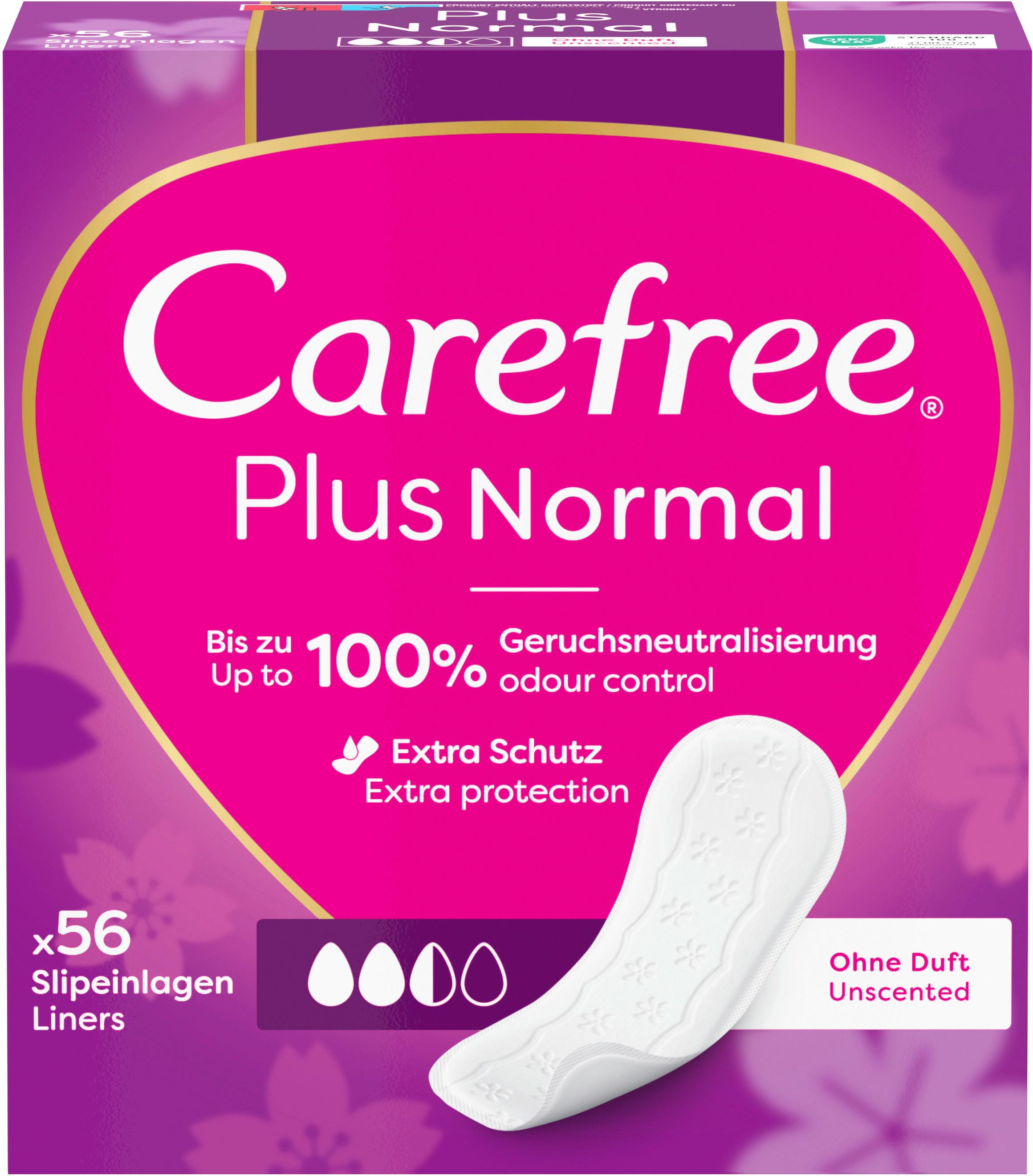 Carefree Plus Normal x56 Slipeinlagen leichter Duft
