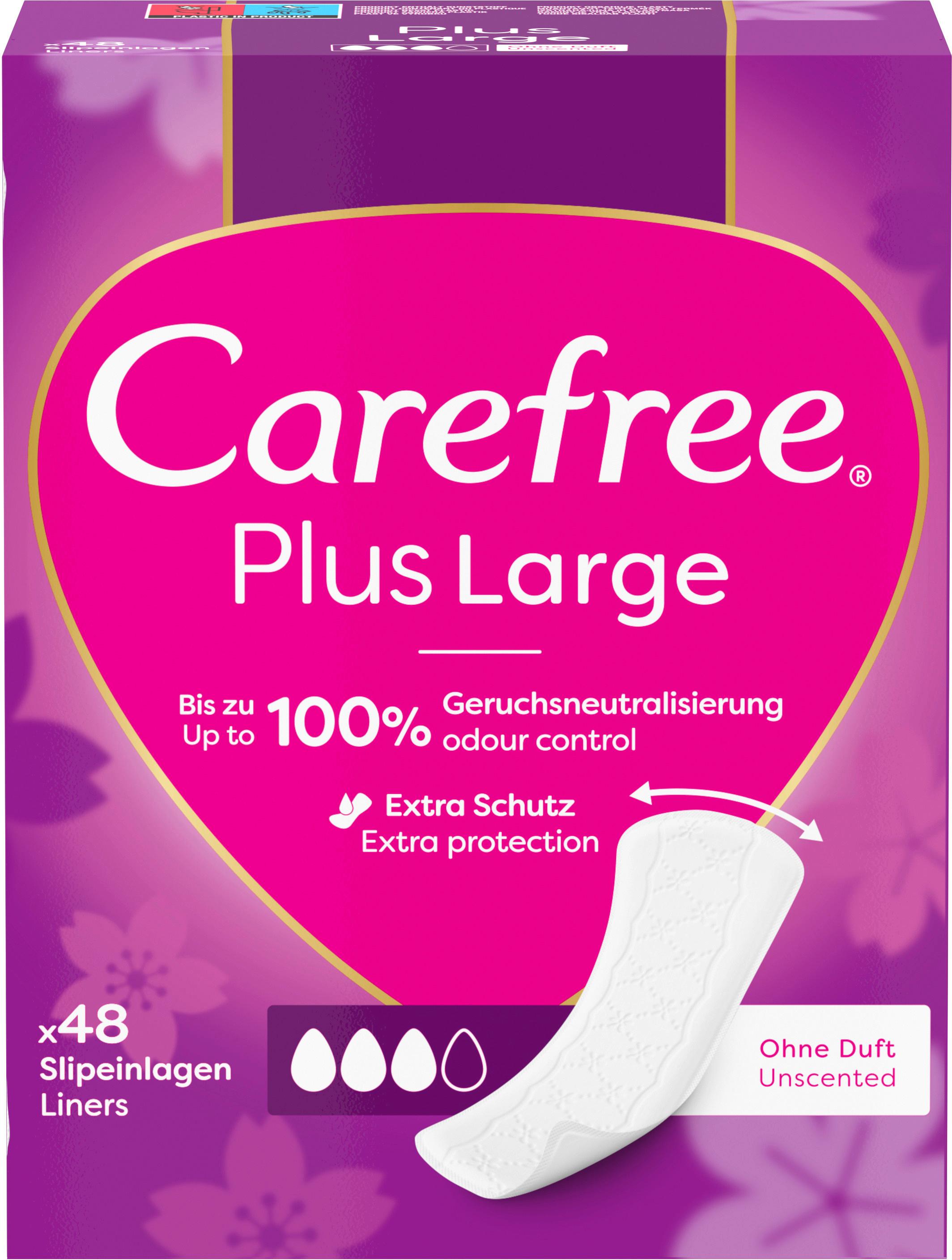 Carefree Plus Large Slipeinlagen leichter Duft