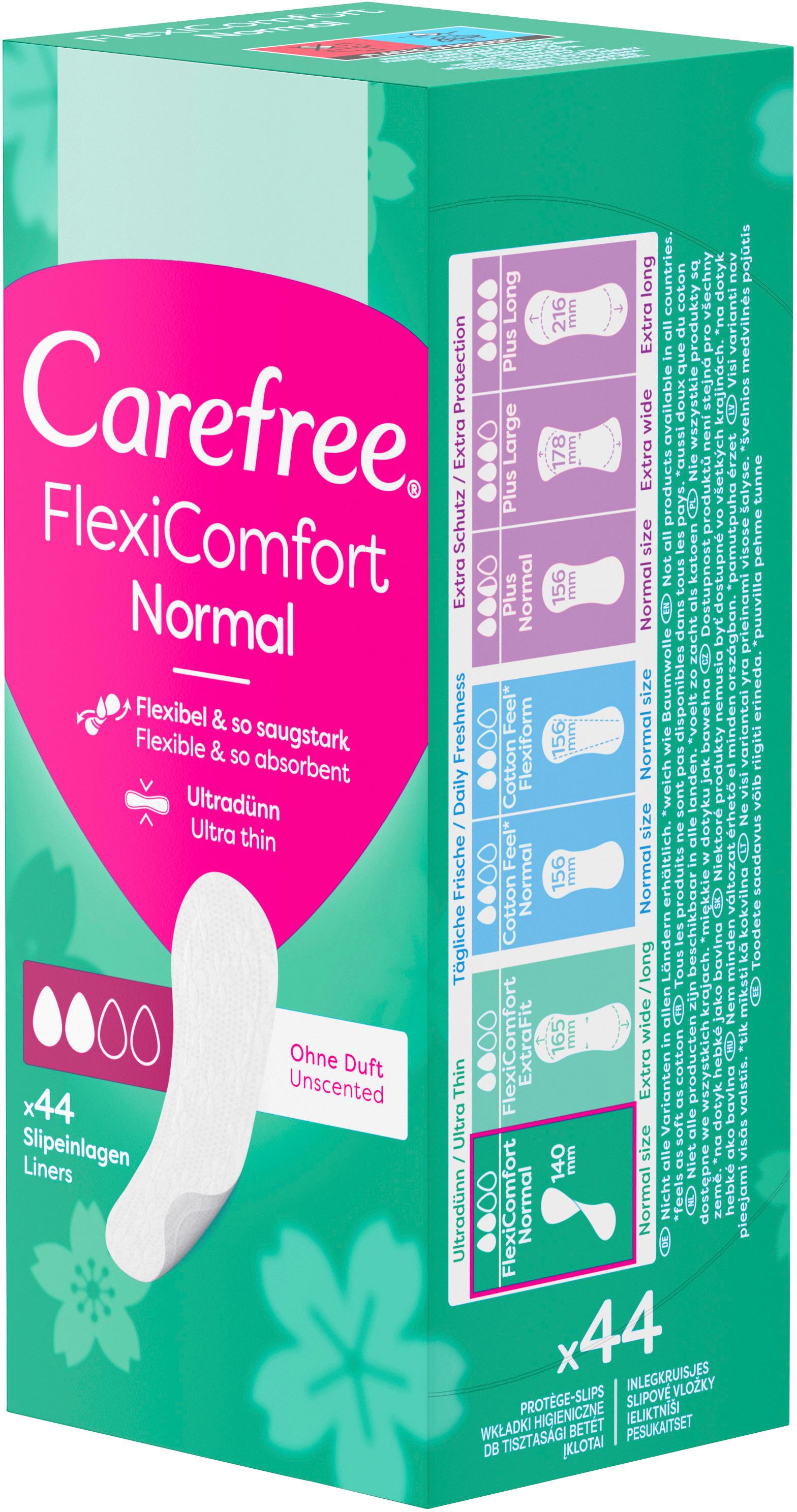 Produktbild Carefree FlexiComfort Normal x44 Slipeinlagen ohne Duft 8 von 11