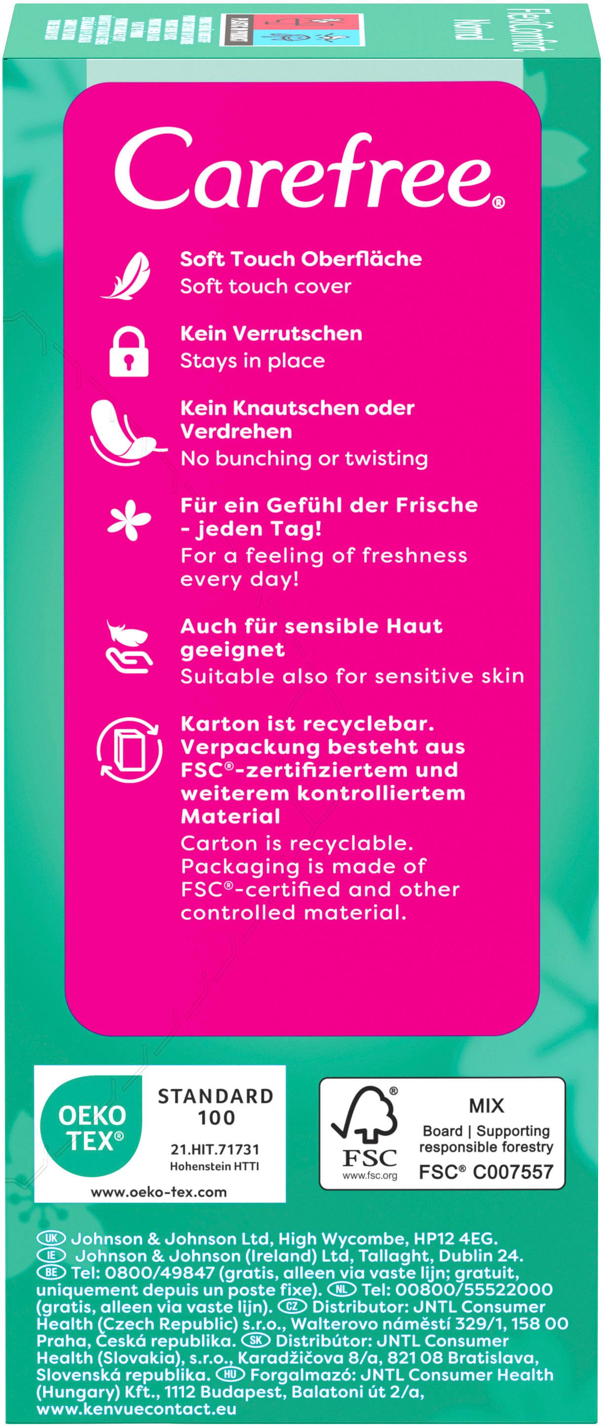 Produktbild Carefree FlexiComfort Normal x44 Slipeinlagen ohne Duft 2 von 11