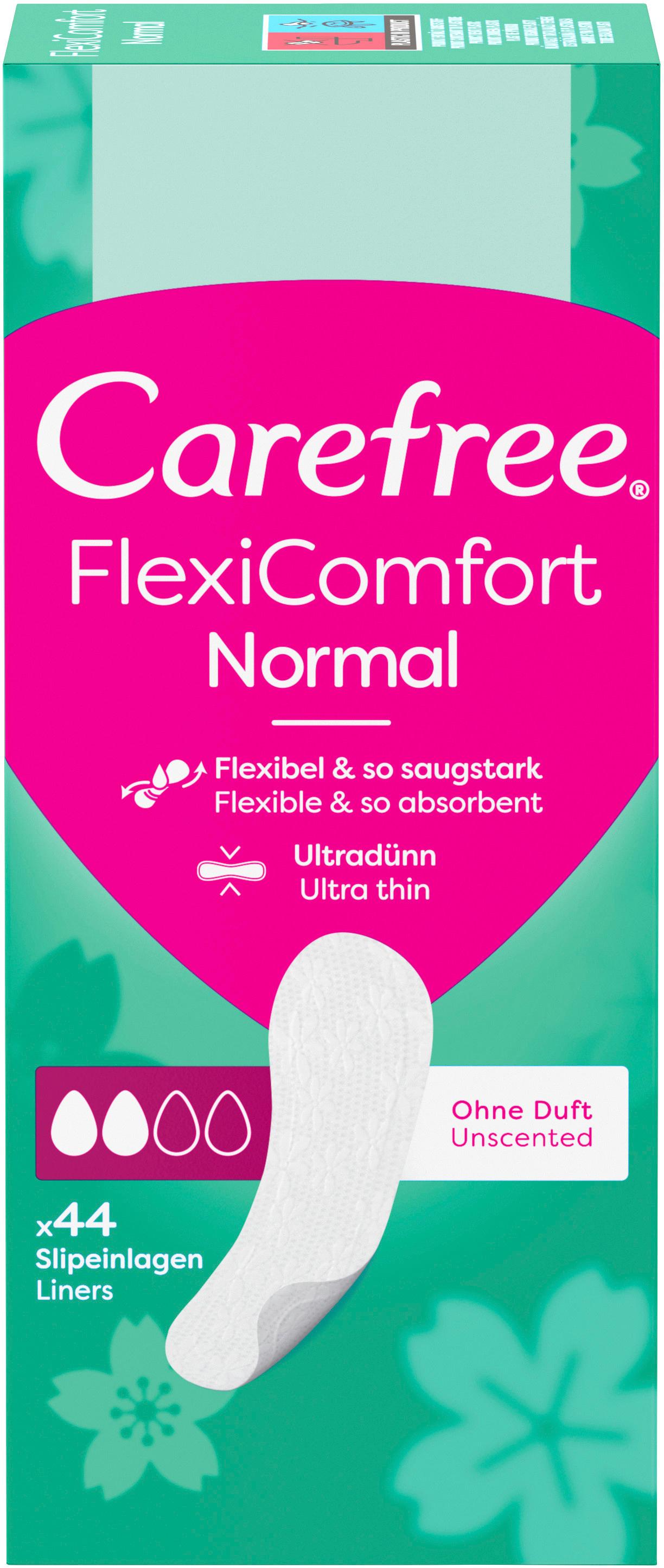 Carefree FlexiComfort Normal x44 Slipeinlagen ohne Duft