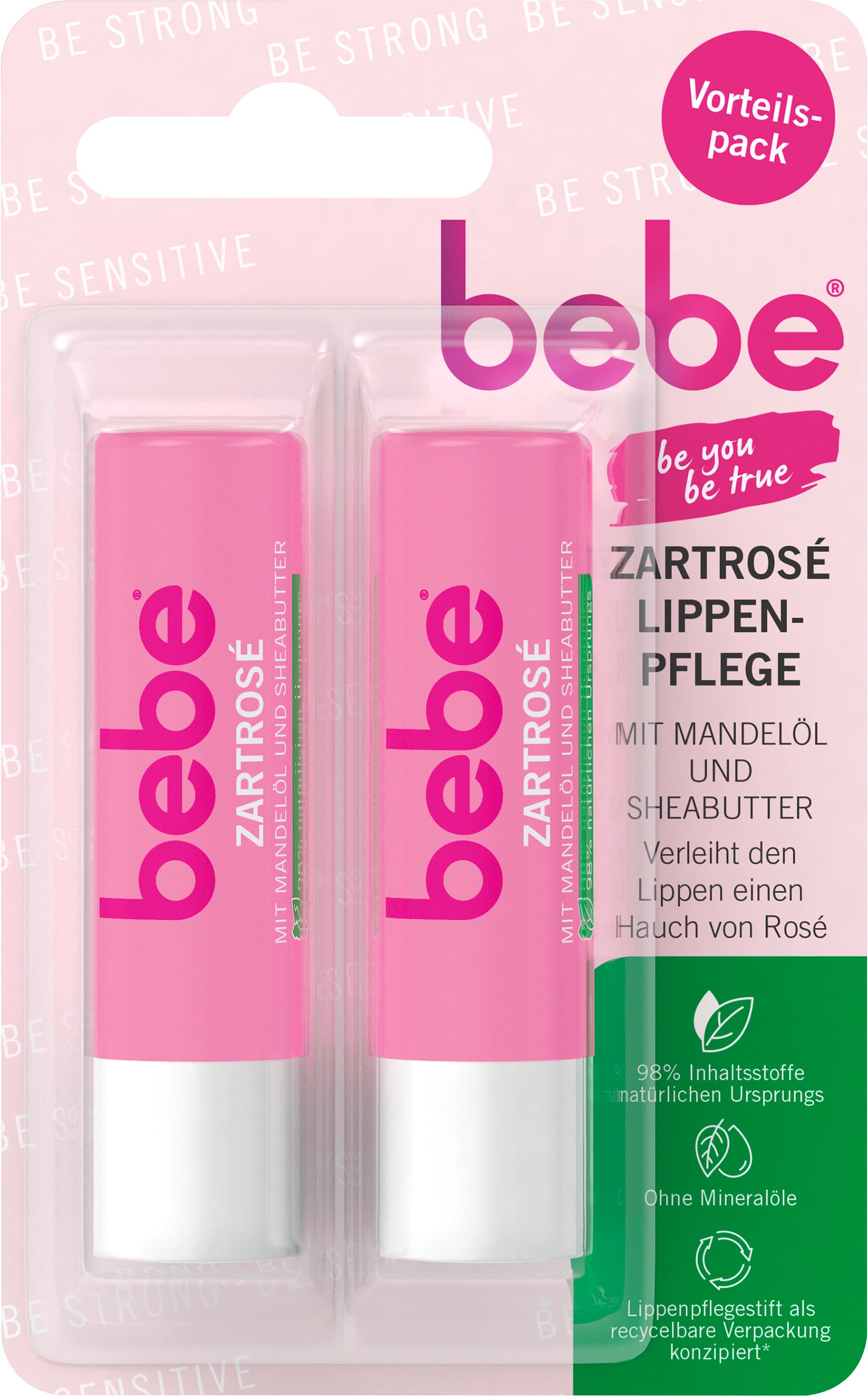bebe Lippenpflege Zartrosé Doppelpack
