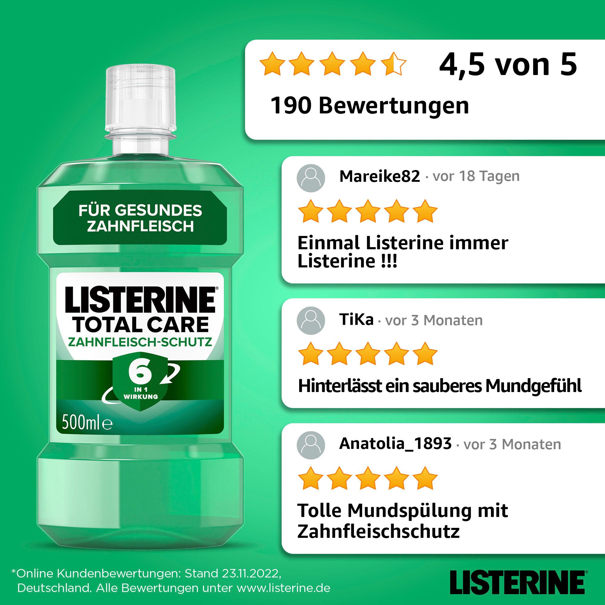 Produktbild Listerine Mundspülung Total Care Zahnfleisch-Schutz 4 von 13