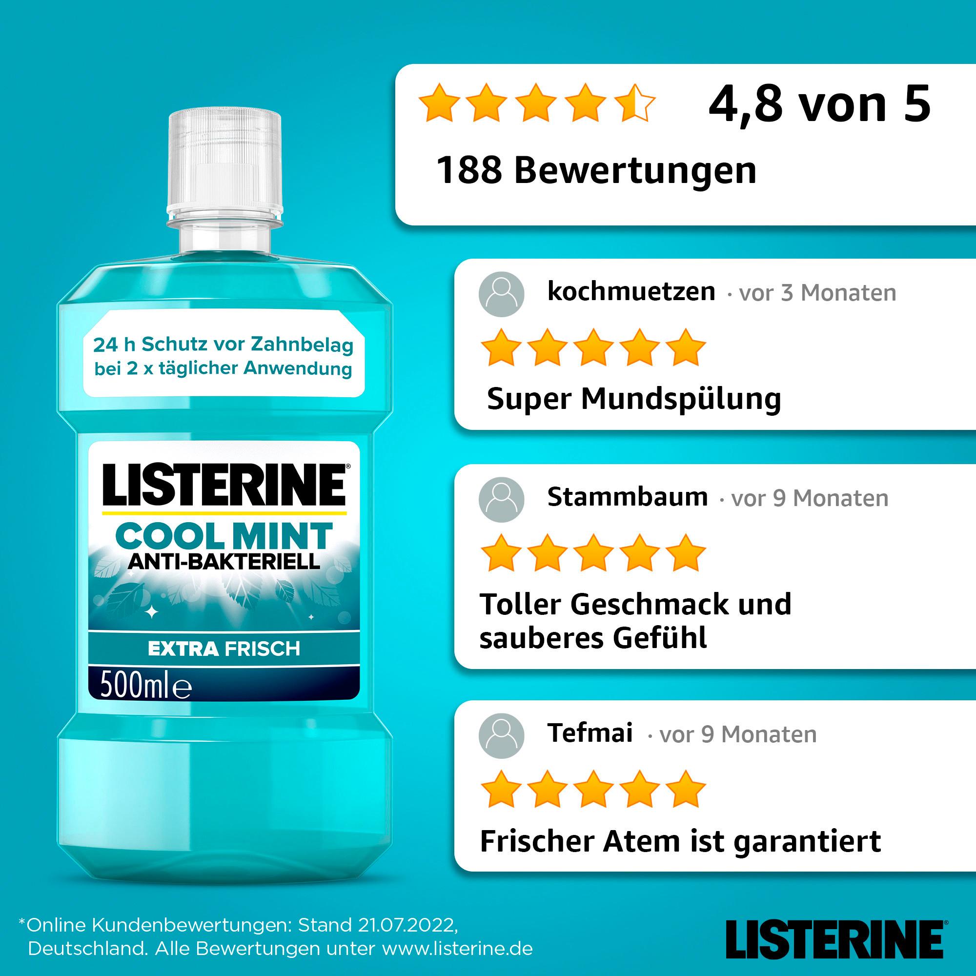 Produktbild Listerine Mundspülung Cool Mint 4 von 13